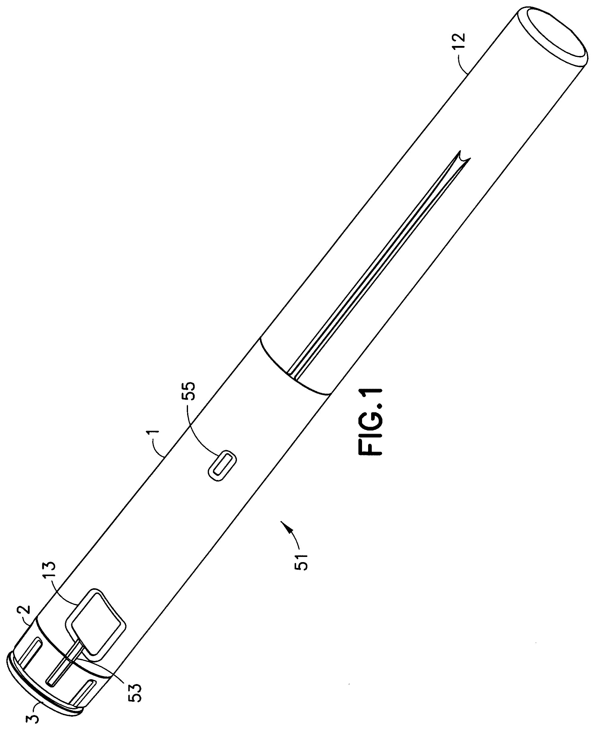 Patent US12350474 Figure 1 – Multiple use disposable injection pen