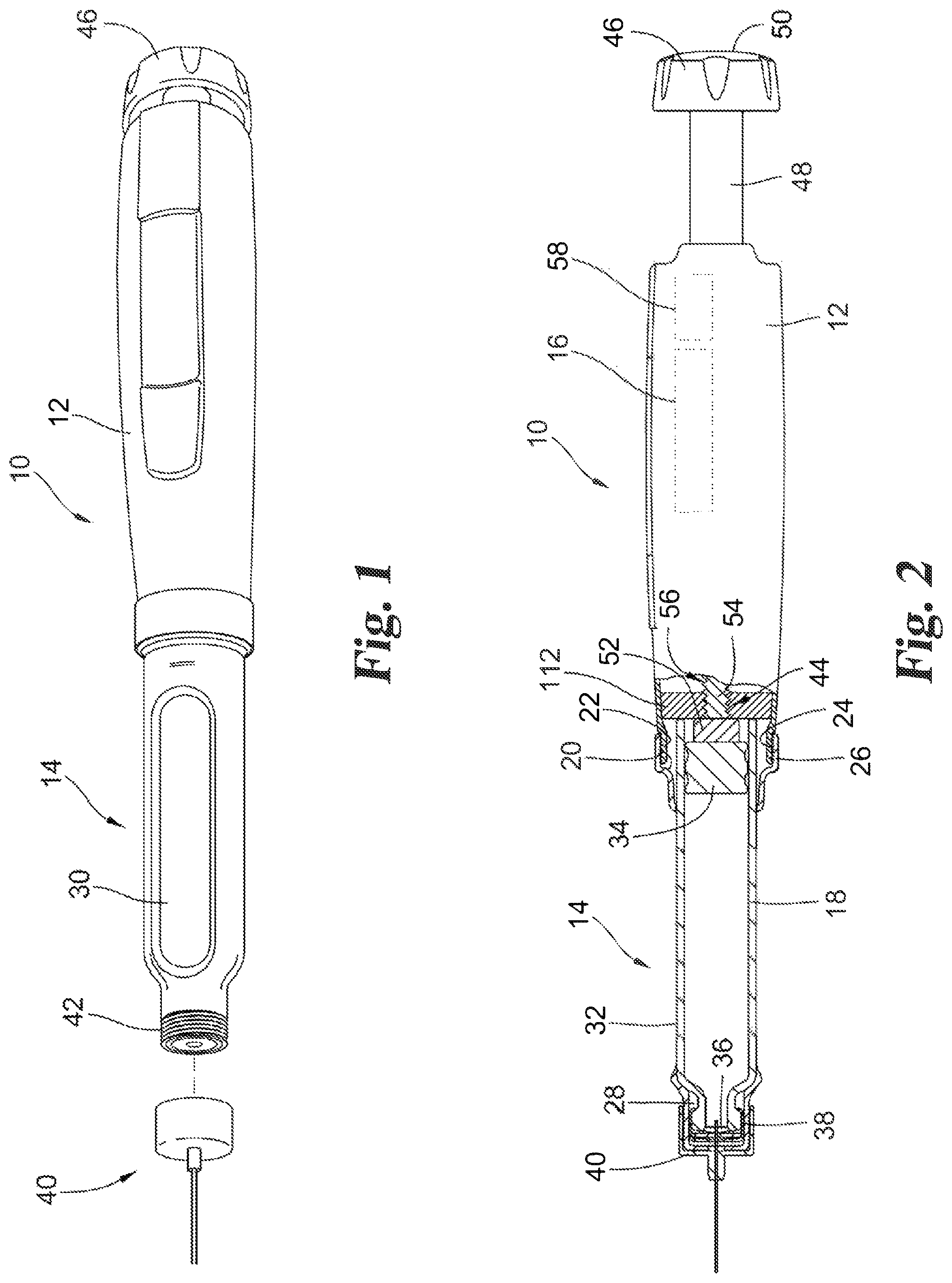 Patent US12350477 Figure 1 – Dose sensing mechanism in a medication delivery device