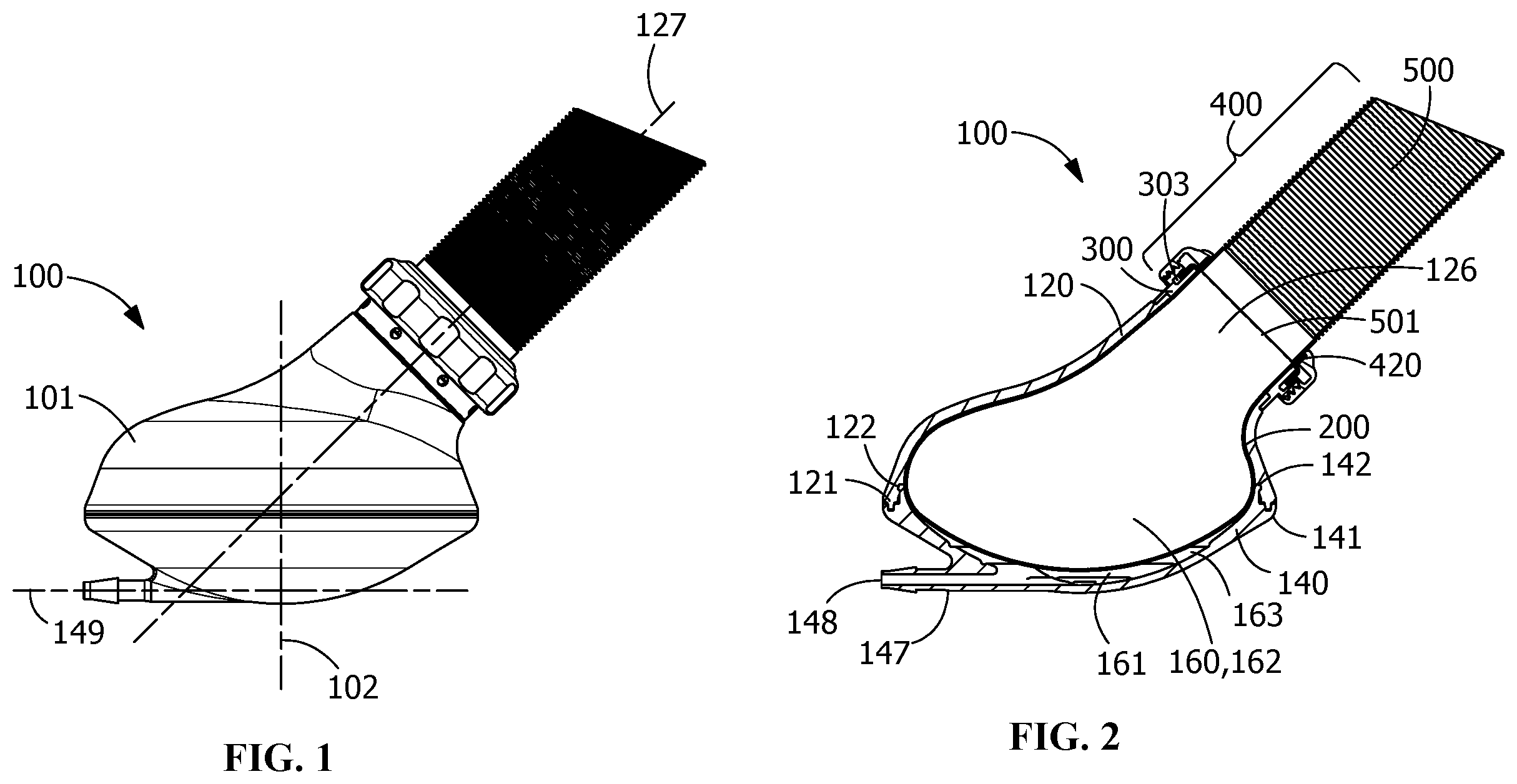 Patent US12350481 Figure 1 – Pressure unloading left ventricular assist device and methods for assisting a human heart