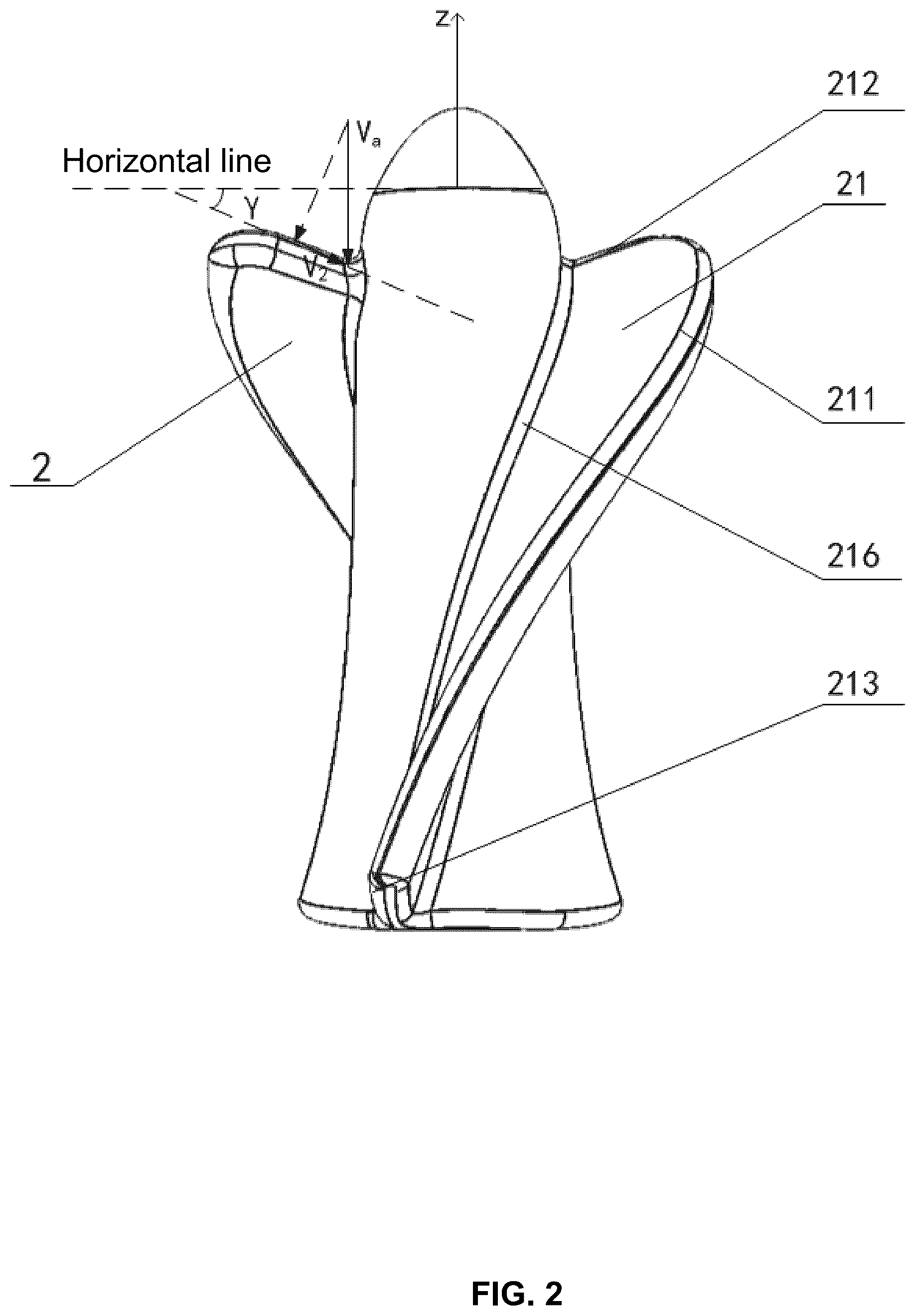 Patent US12350482 Figure 2 – Impeller and ventricular assist device