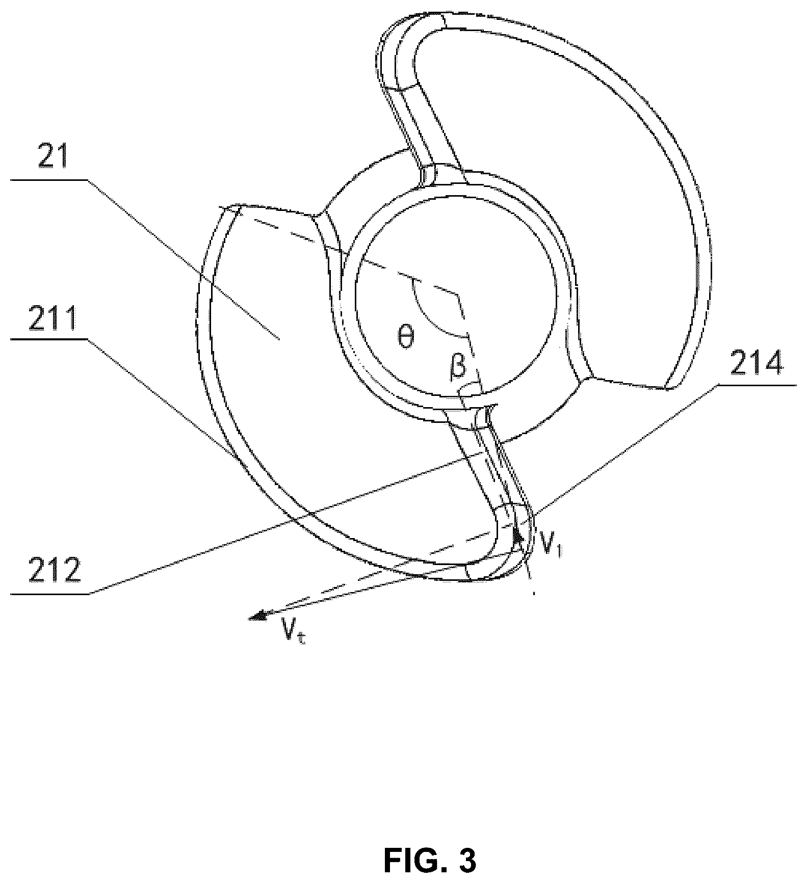 Patent US12350482 Figure 3 – Impeller and ventricular assist device