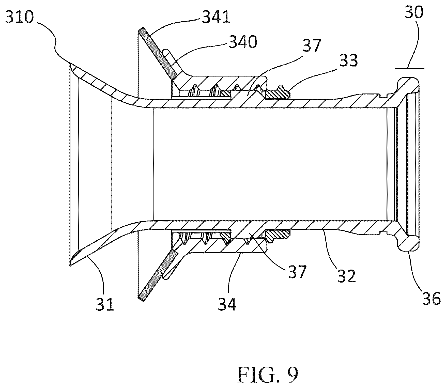 Patent US12350484 Figure 15 – Implantable co-pulsatile epi-ventricular circulatory support system with sutureless flow cannula assembly