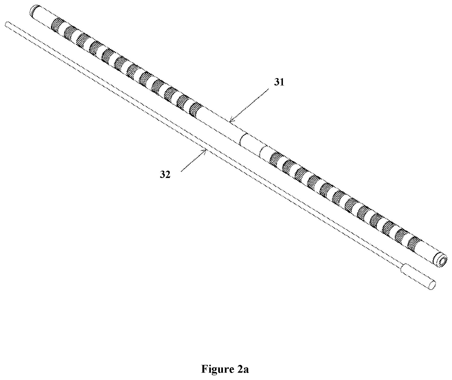 Patent US12350486 Figure 5 – Apparatus and device to function as an electrical lead consisting of electrodes for neurological stimulation and signal recording