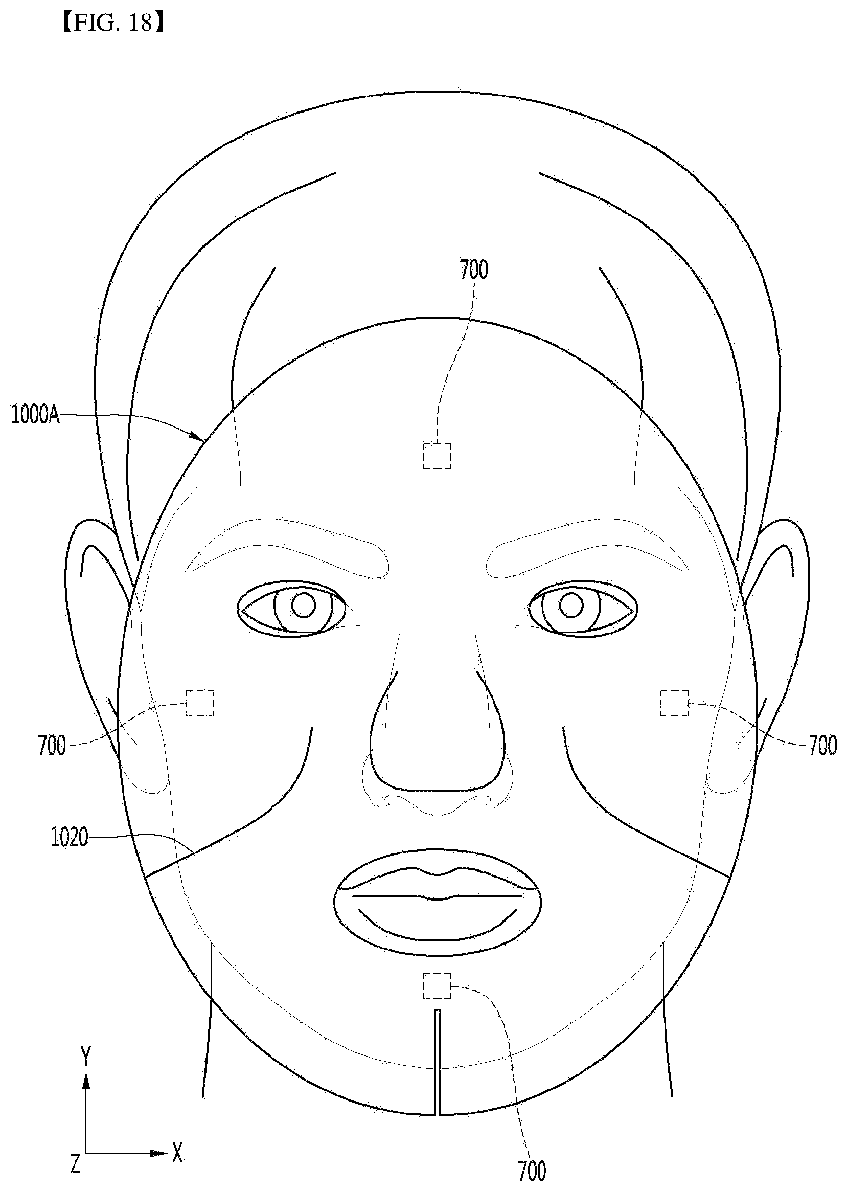 Patent US12350512 Figure 18 – Mask and skin care device including same