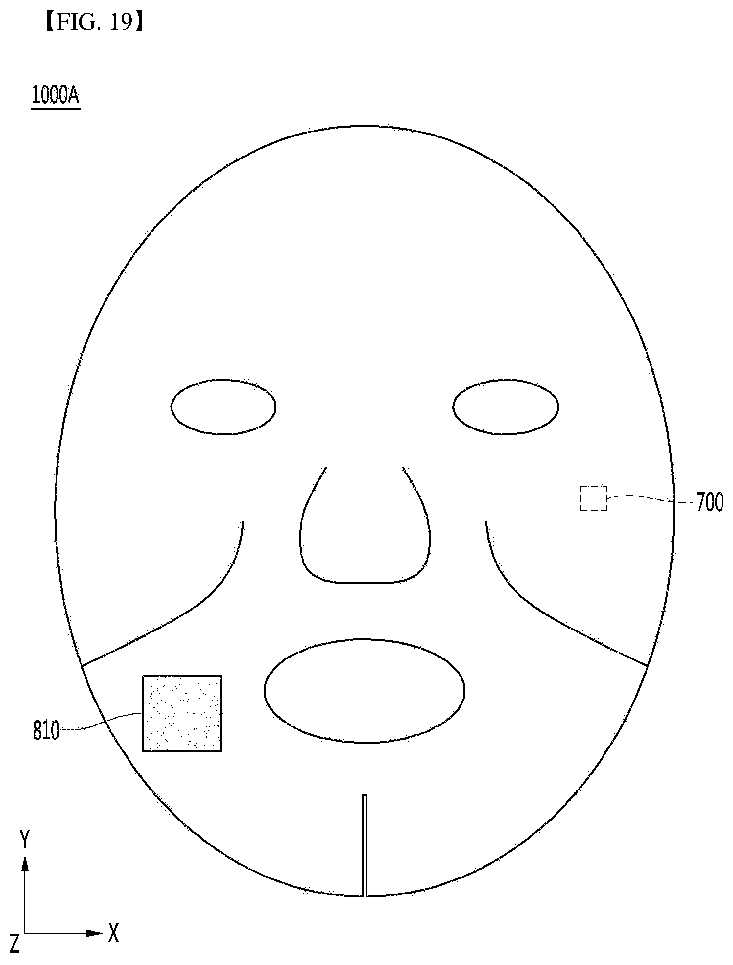 Patent US12350512 Figure 19 – Mask and skin care device including same