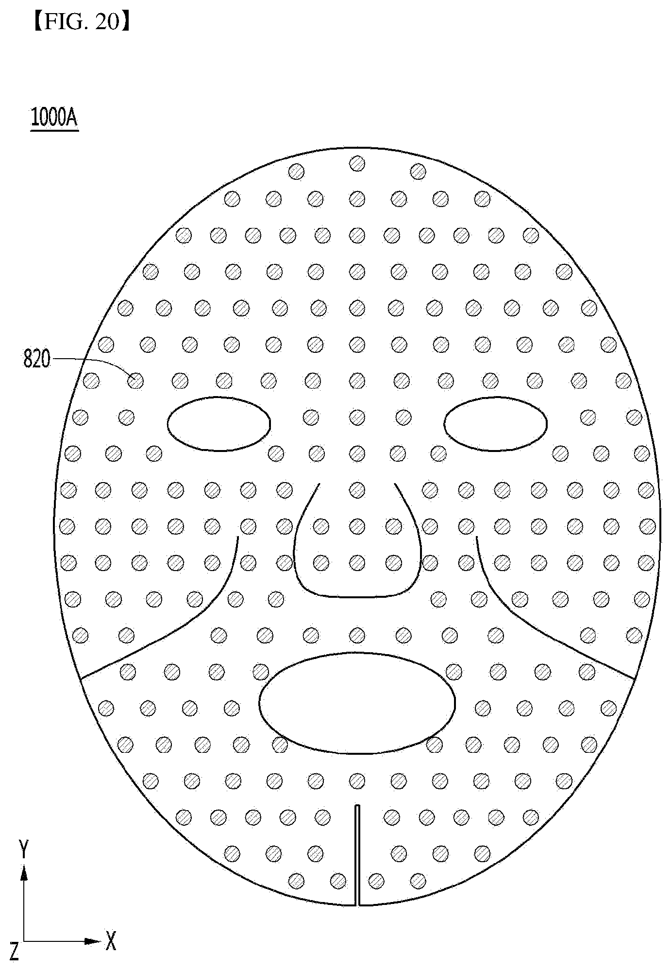 Patent US12350512 Figure 20 – Mask and skin care device including same