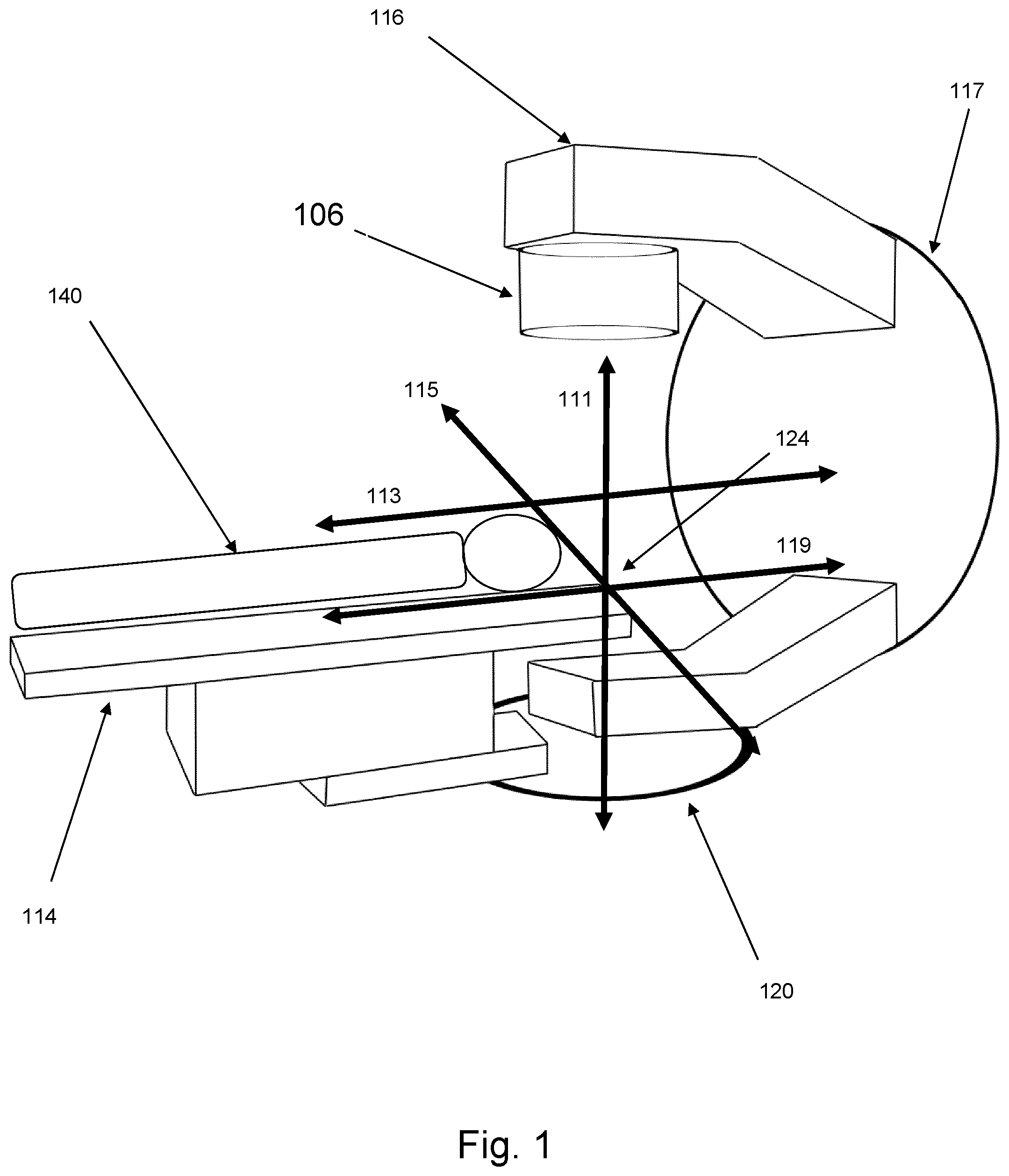 Patent US12350522 — Radiotherapy apparatus for delivering radiation to a subject — Figure 1