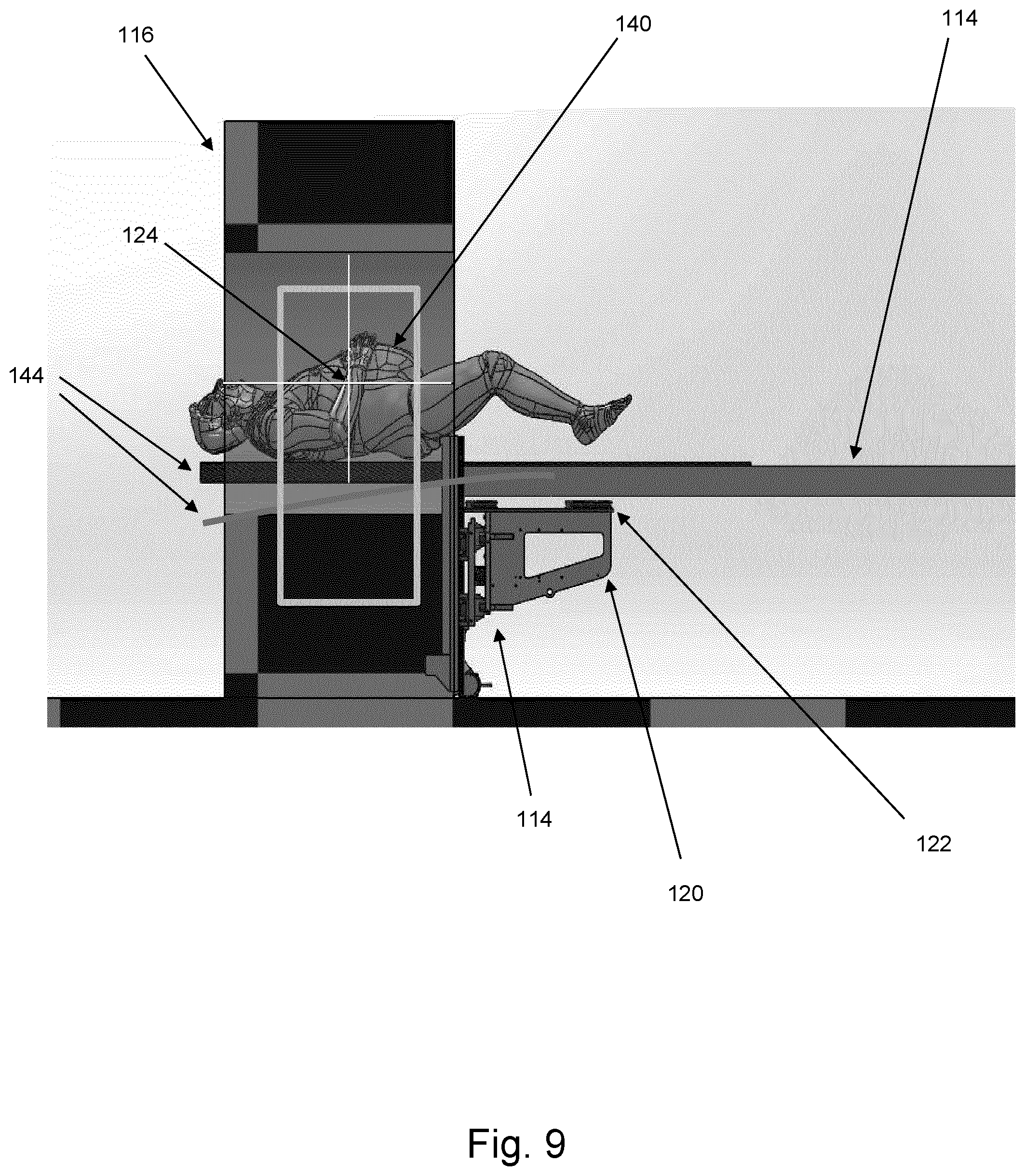 Patent US12350522 Figure 9 – Radiotherapy apparatus for delivering radiation to a subject