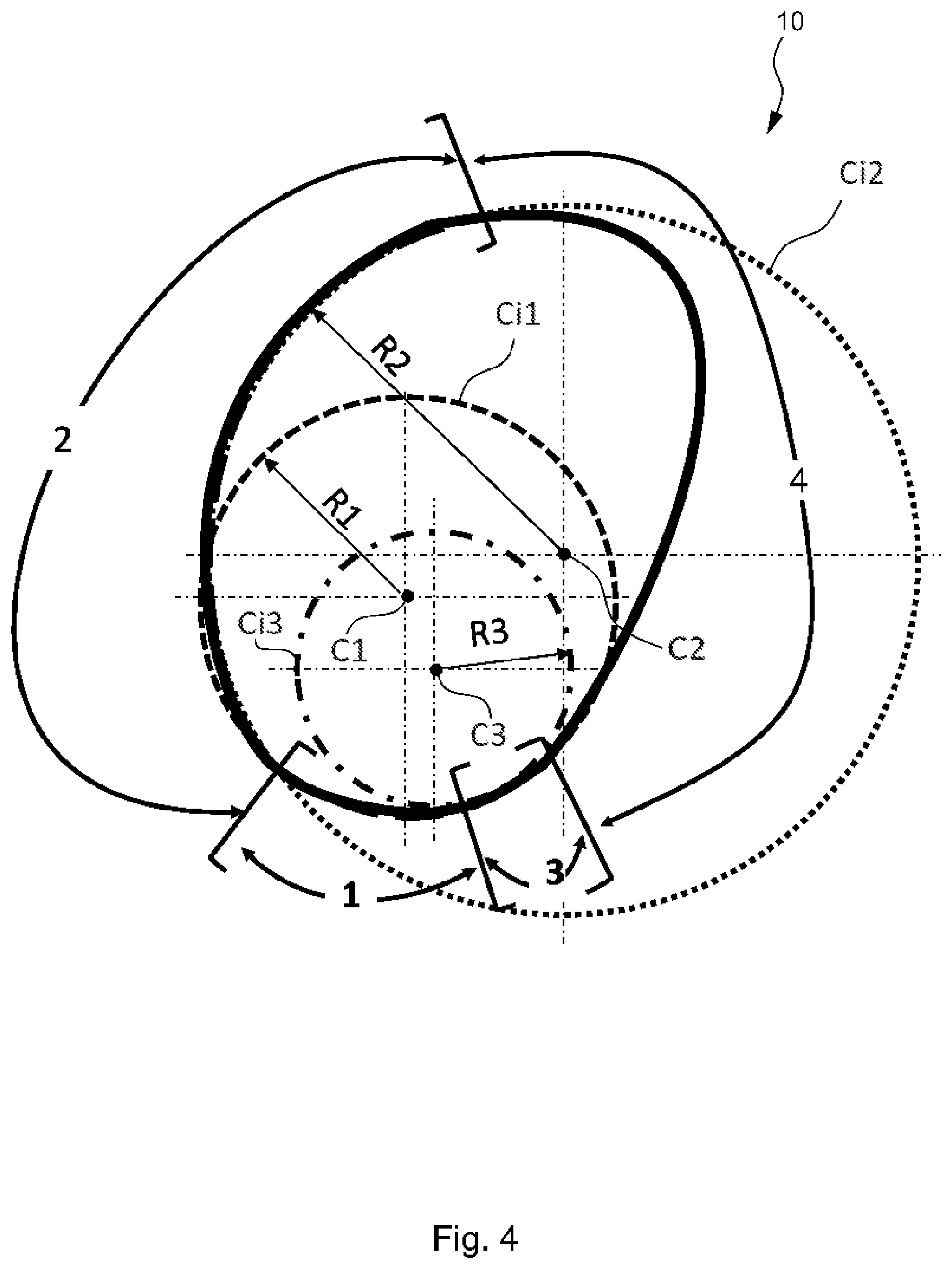Patent US12350527 Figure 4 – Brake plate for a rope grab for rope climbing, rope grab for rope climbing, and method for retrofitting a rope grab
