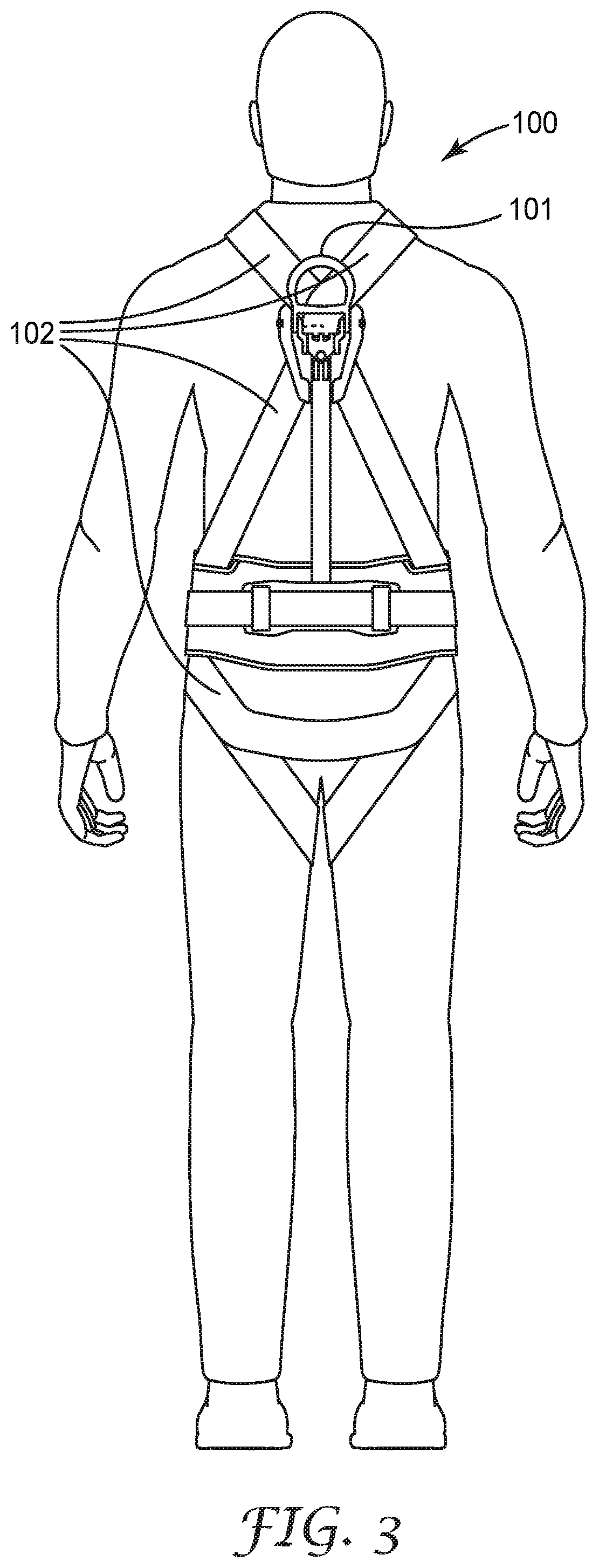 Patent US12350528 Figure 3 – Fall-protection apparatus with multimodal inductive sensing