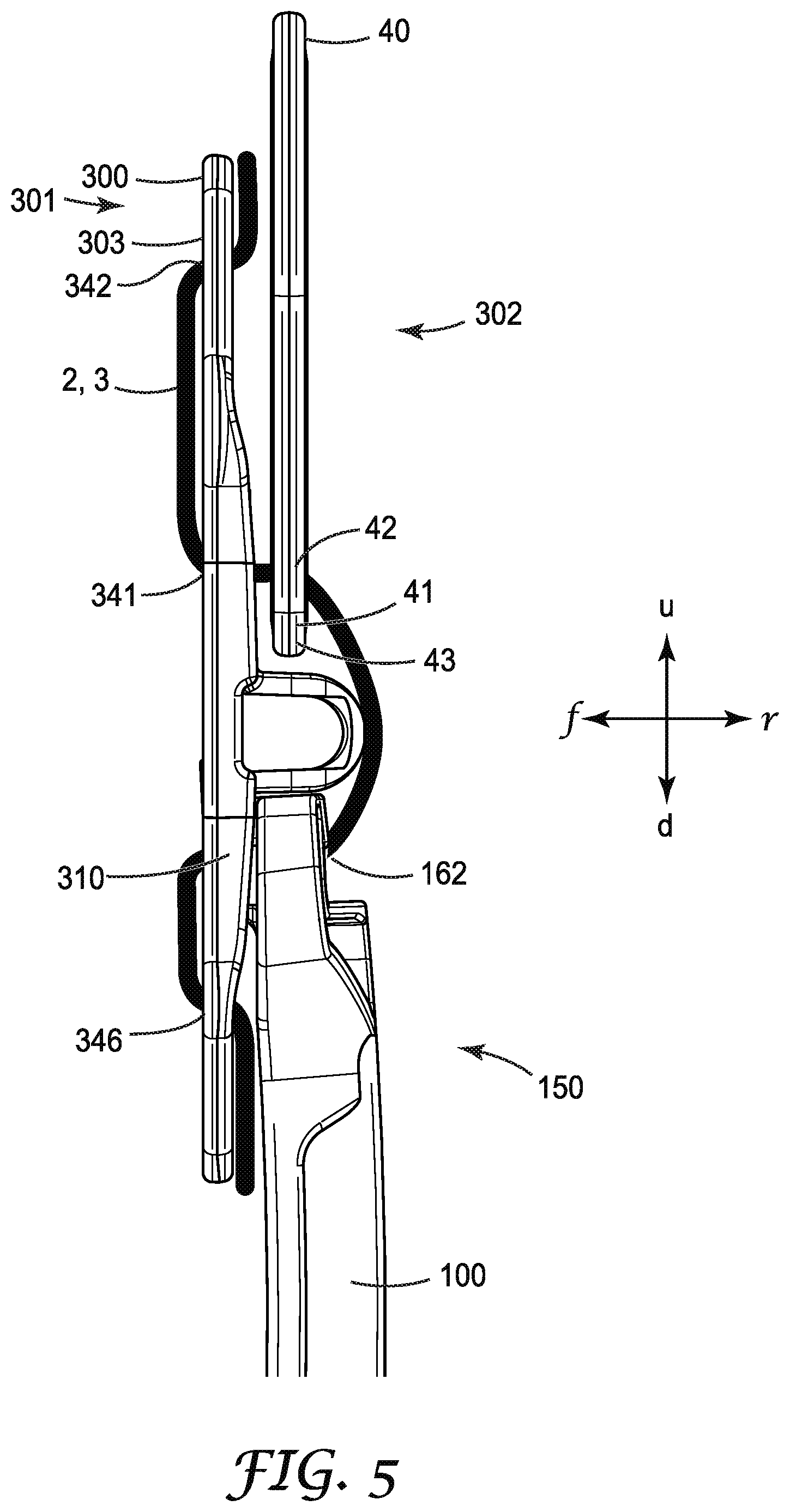 Patent US12350529 Figure 5 – Safety harness with self-locking dorsal brace
