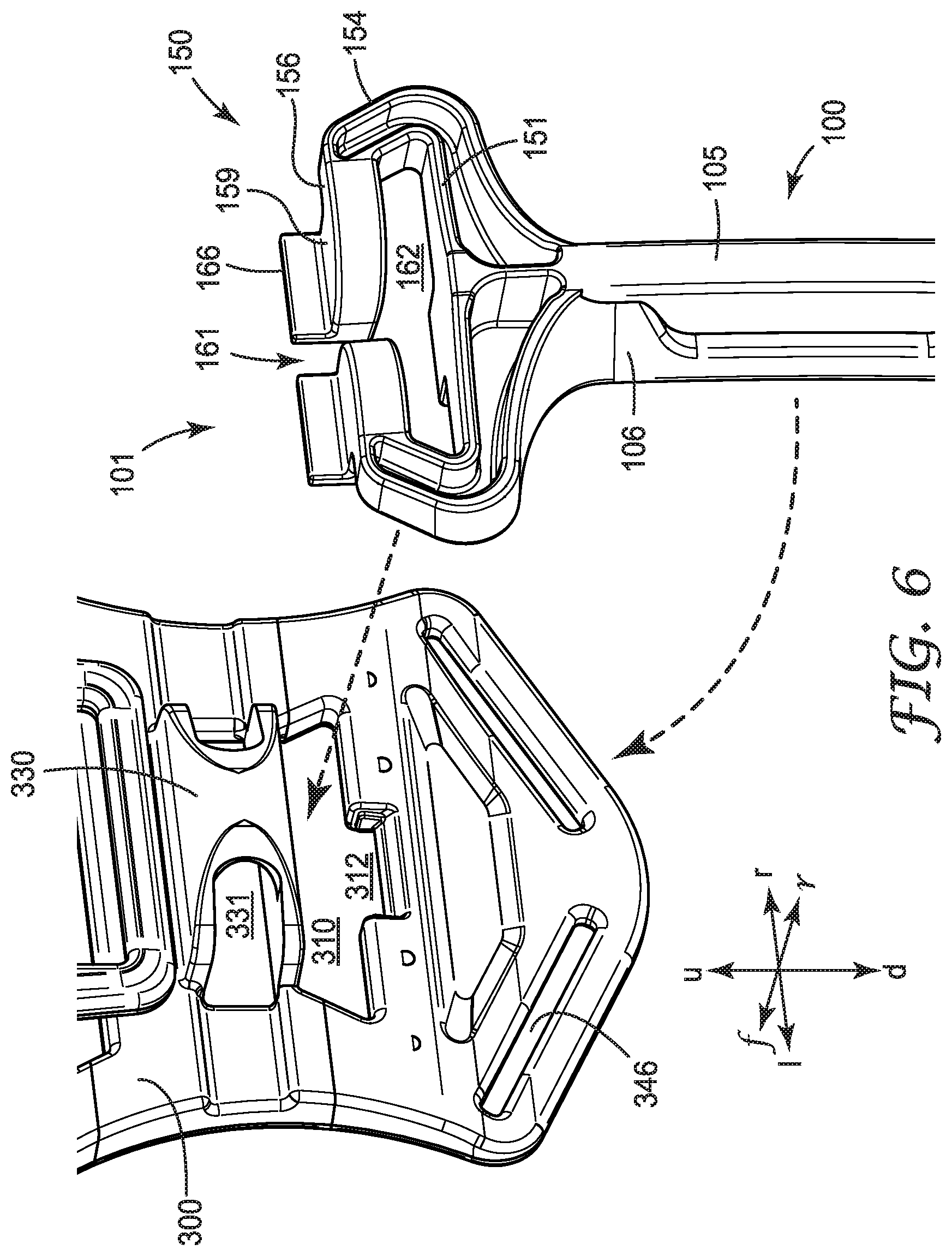 Patent US12350529 Figure 6 – Safety harness with self-locking dorsal brace