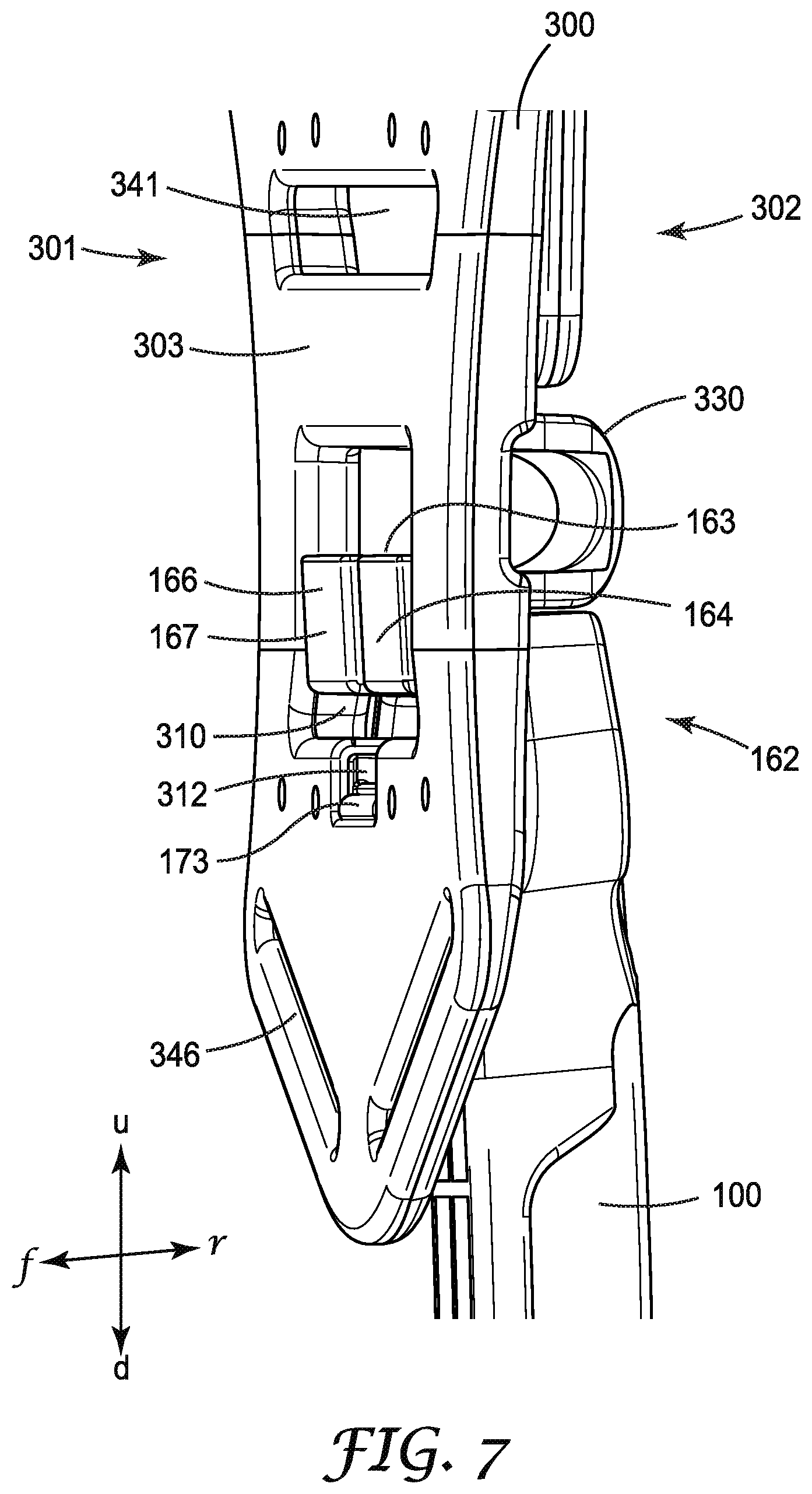 Patent US12350529 Figure 7 – Safety harness with self-locking dorsal brace