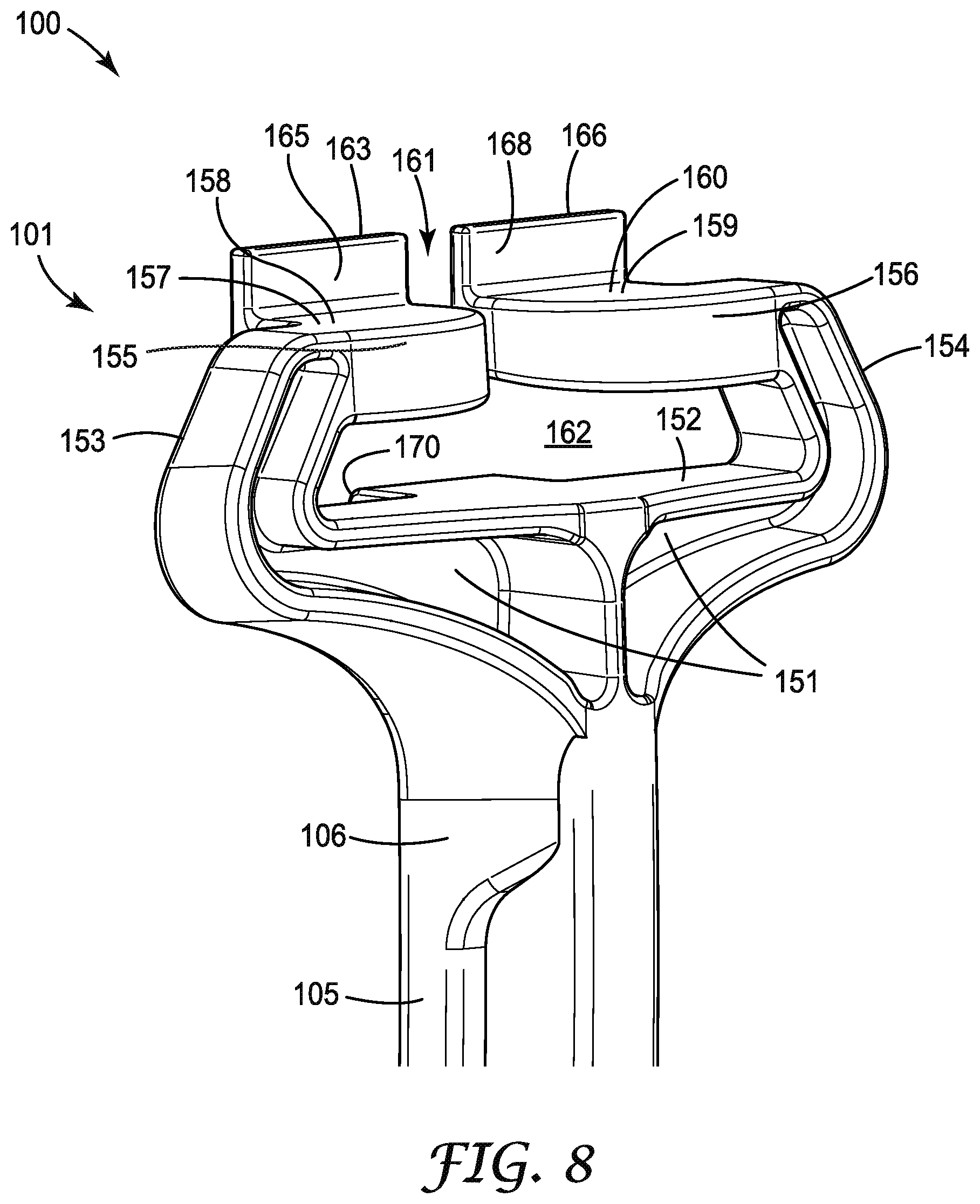 Patent US12350529 Figure 8 – Safety harness with self-locking dorsal brace