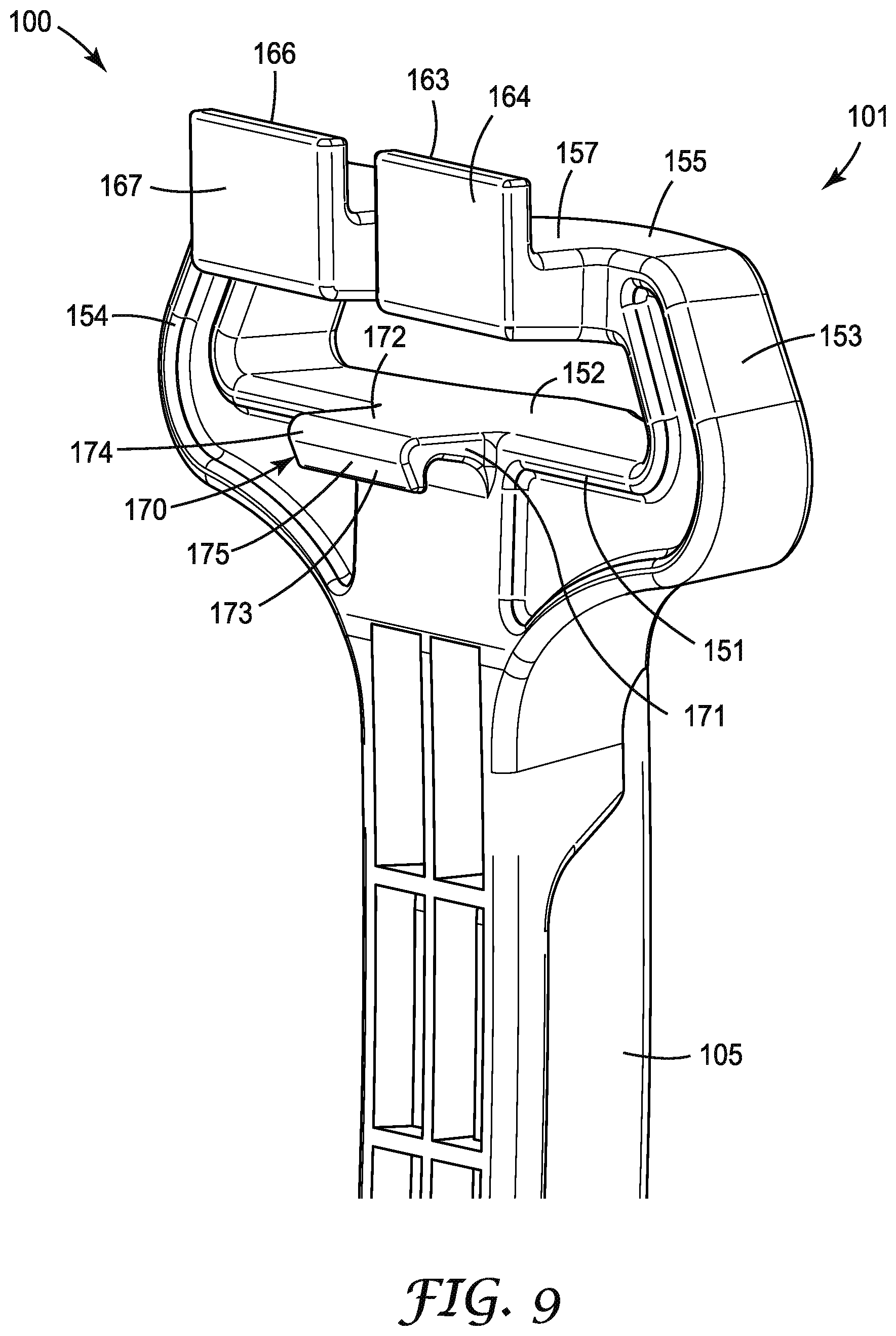 Patent US12350529 Figure 9 – Safety harness with self-locking dorsal brace