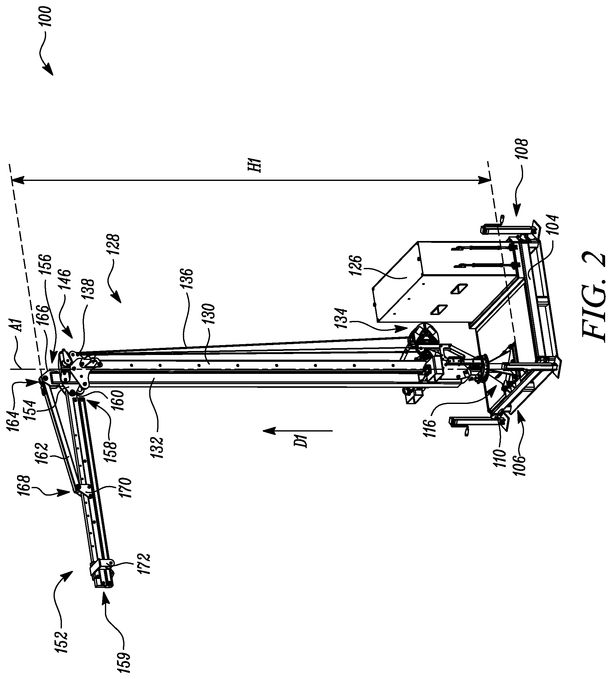 Patent US12350530 Figure 2 – Fall protection system