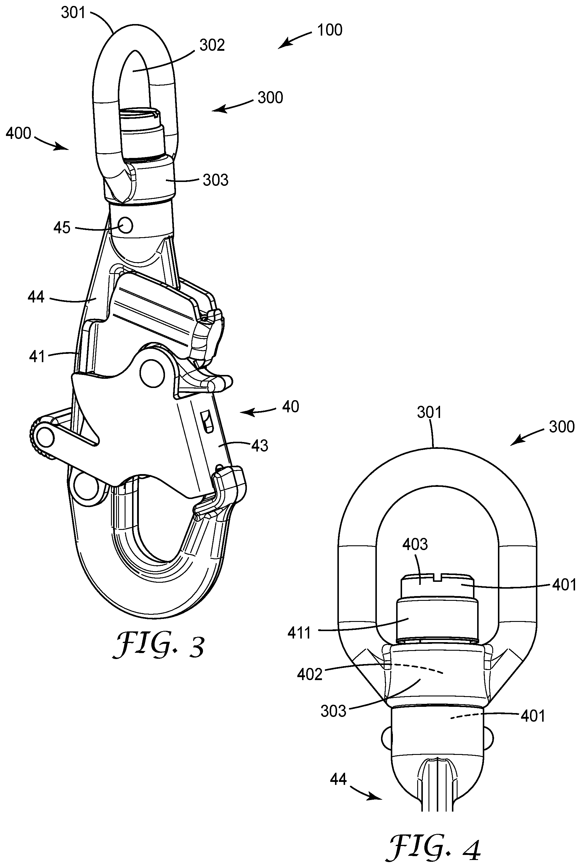 Patent US12350531 Figure 3 – Impact indicator for a fall-protection apparatus, and method of using