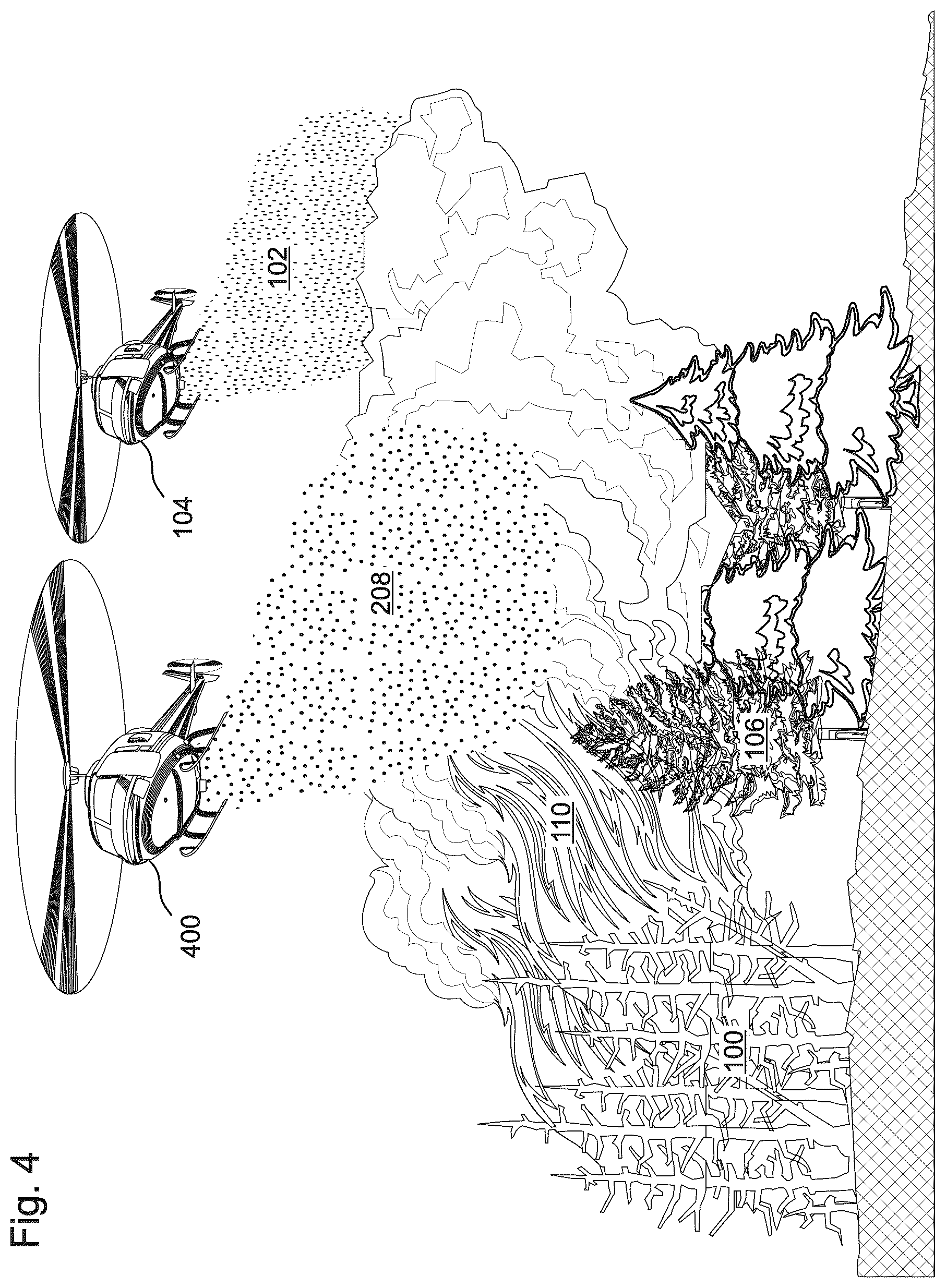 Patent US12350533 Figure 5 – Biodegradable SAP-containing pellets applicable to vegetation for fire protection and suppression