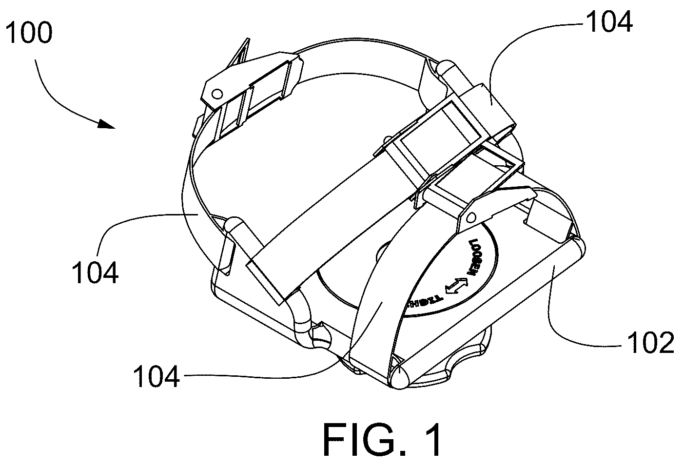 Patent US12350539 — Weight loading apparatus for foot and leg exercises — Figure 1