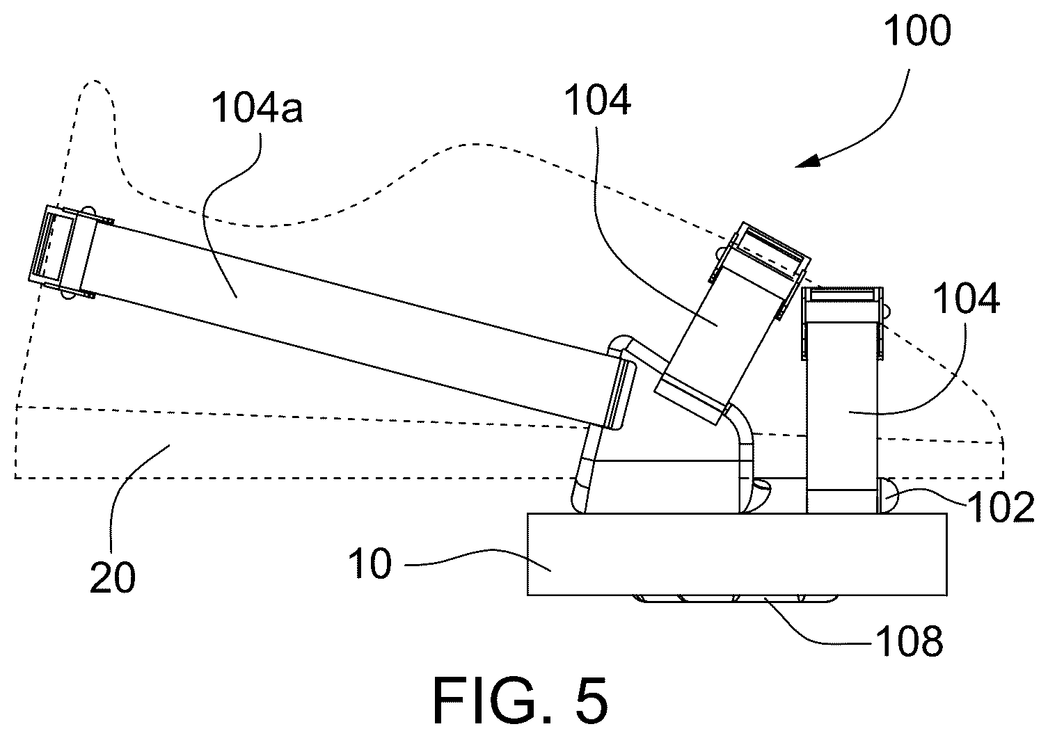 Patent US12350539 Figure 5 – Weight loading apparatus for foot and leg exercises