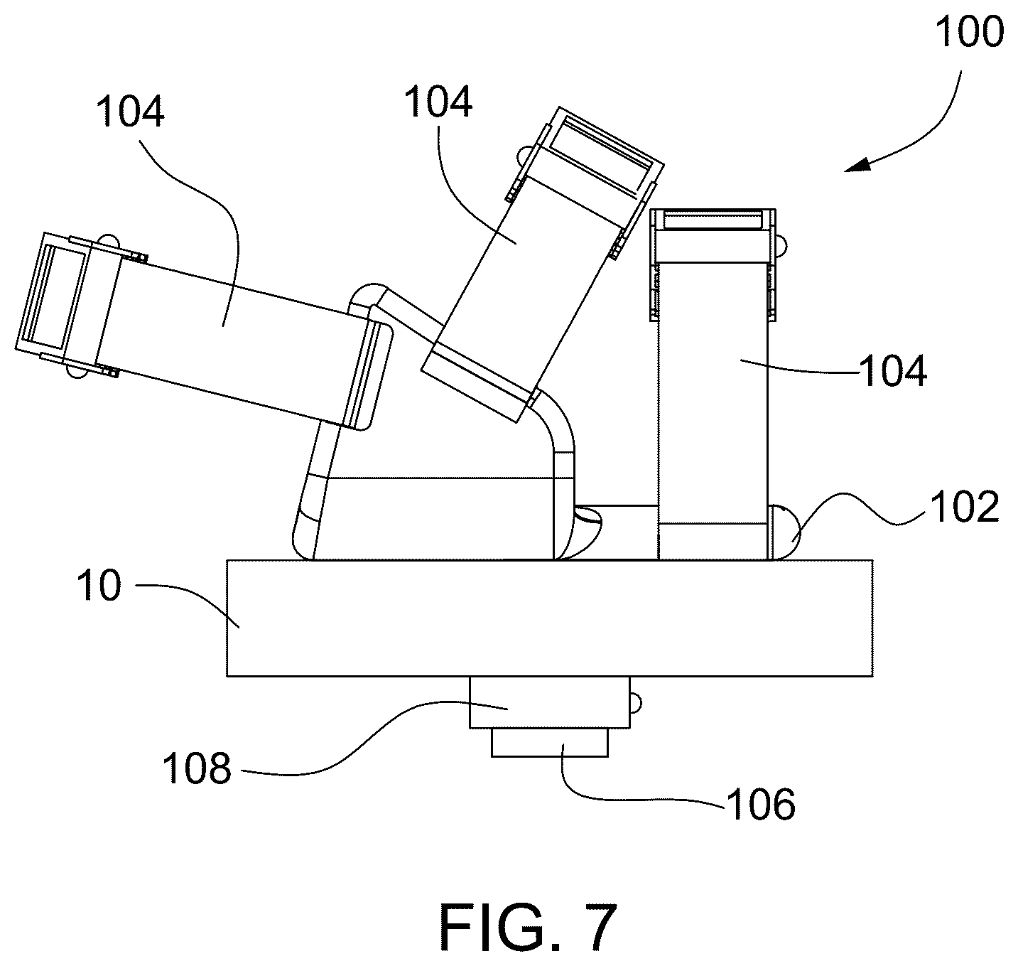 Patent US12350539 Figure 7 – Weight loading apparatus for foot and leg exercises