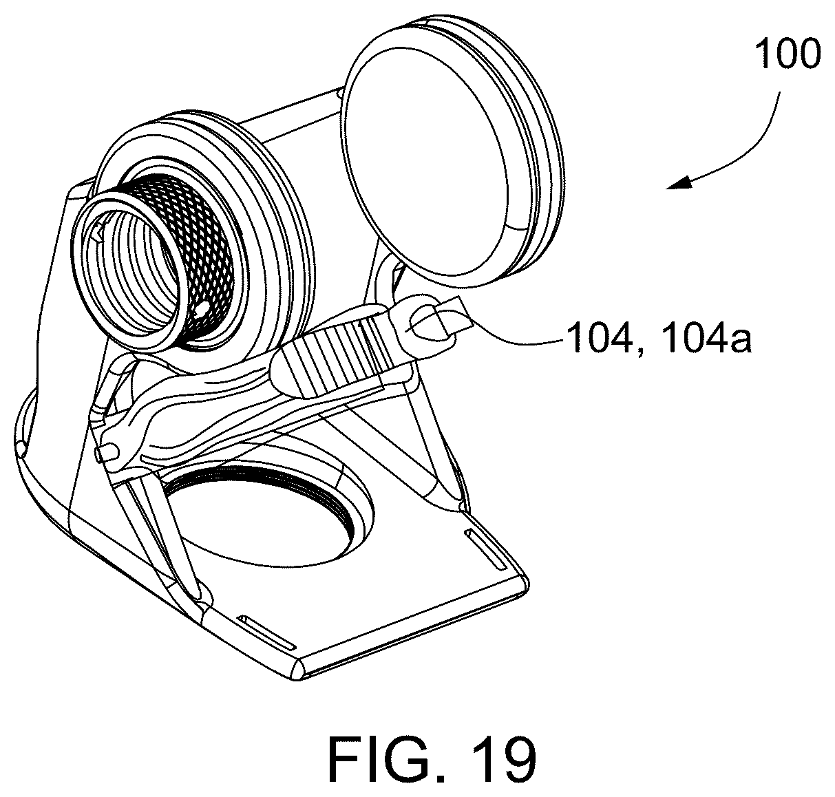 Patent US12350539 Figure 19 – Weight loading apparatus for foot and leg exercises