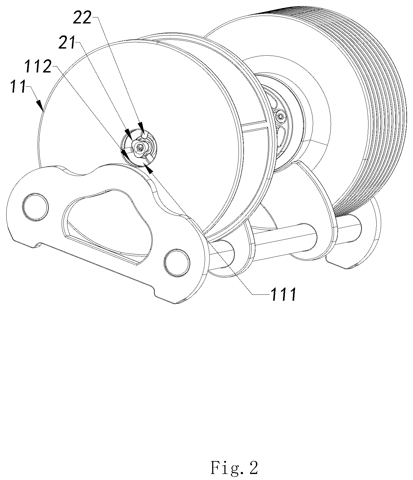 Patent US12350540 Figure 2 – Automatic plate-changing integrated dumbbell