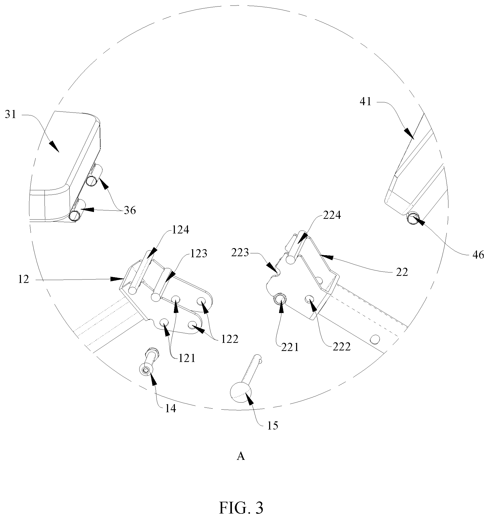 Patent US12350545 Figure 3 – Dumbbell bench