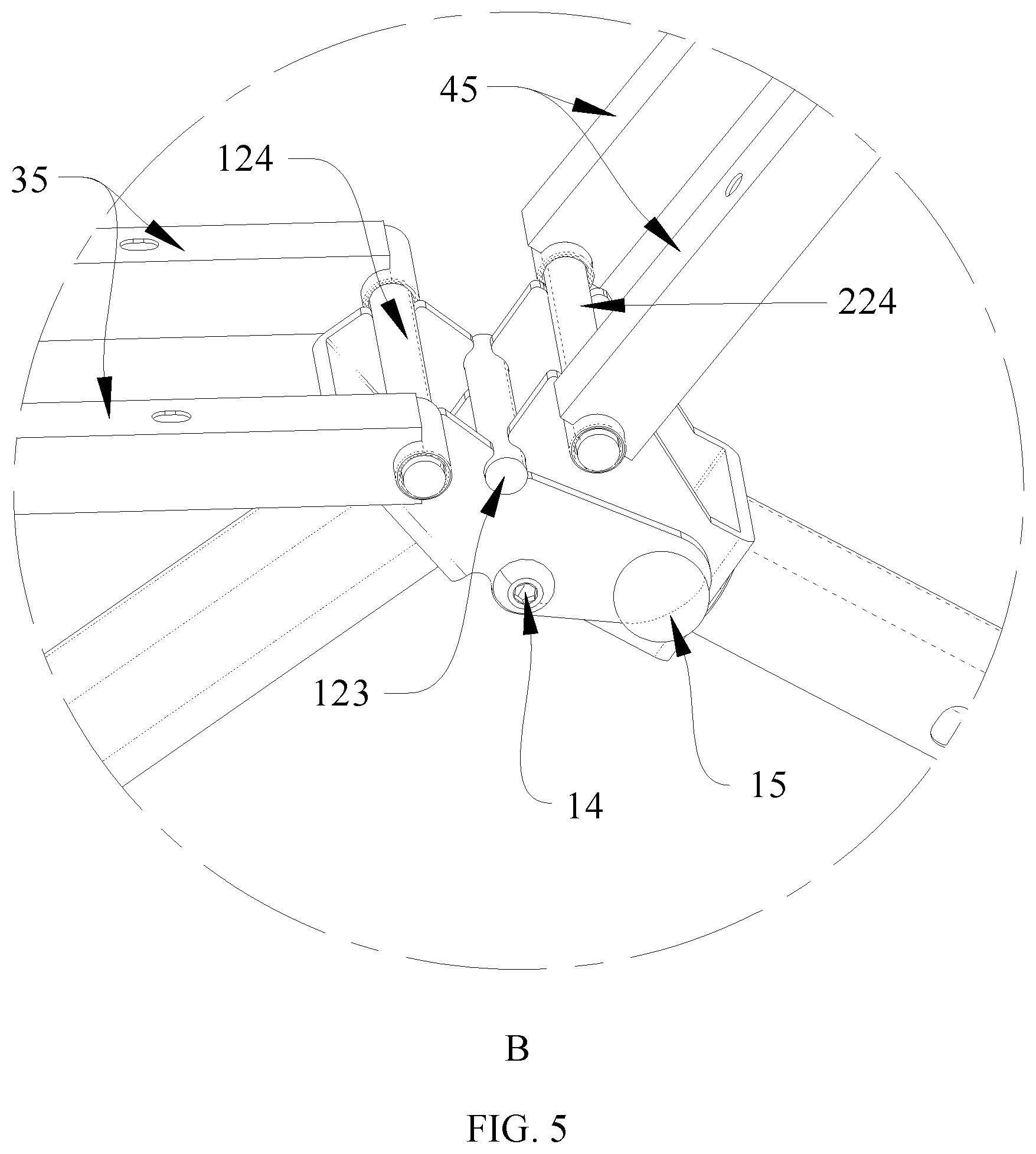 Patent US12350545 Figure 5 – Dumbbell bench