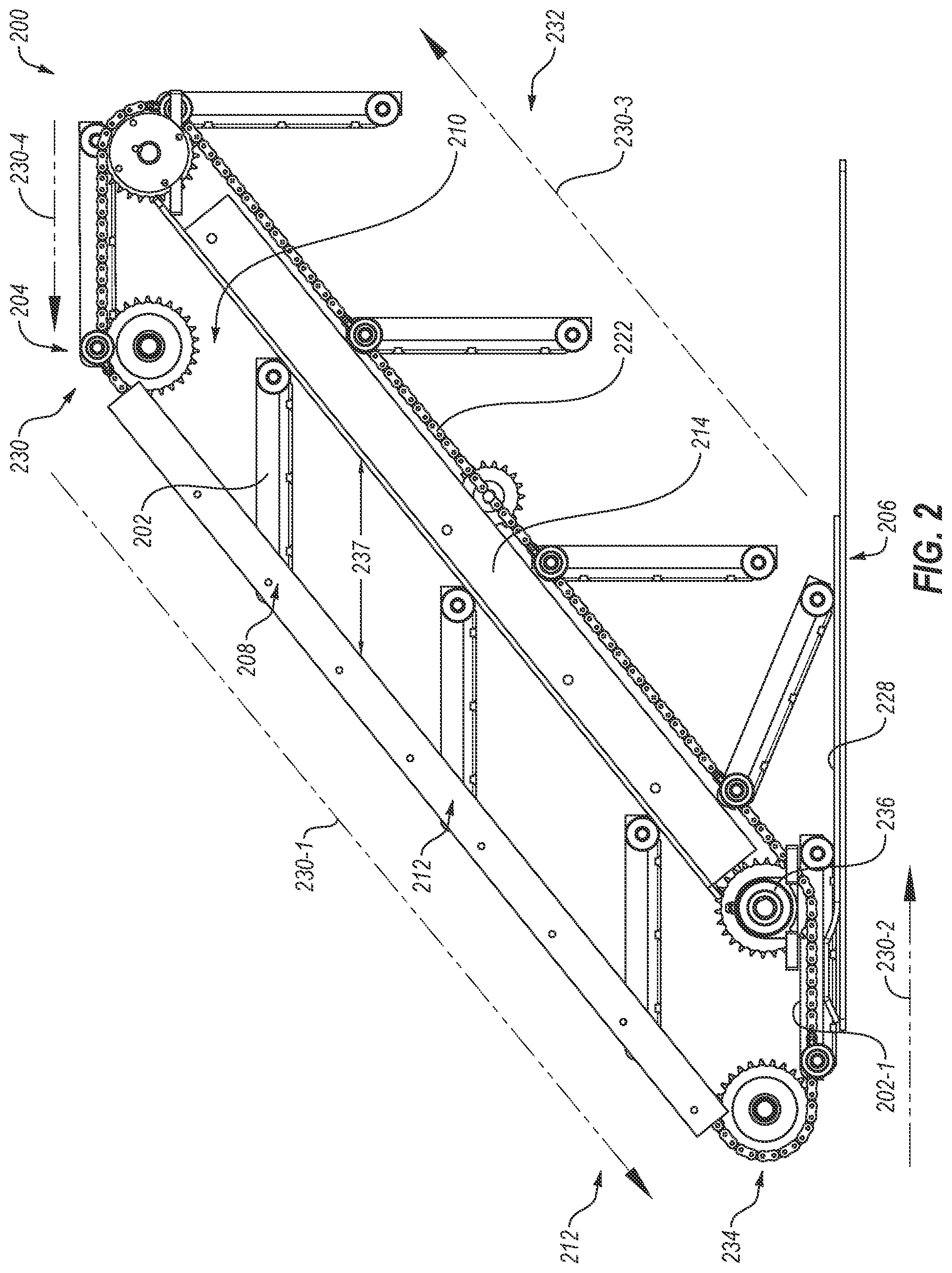 Patent US12350547 Figure 2 – Devices, systems, and methods for moving a movable step through a transition zone