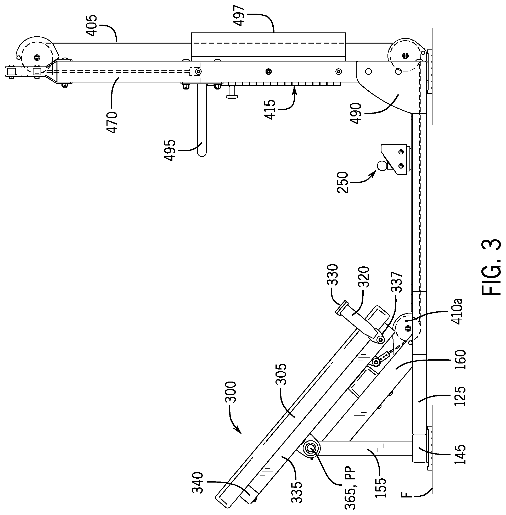 Patent US12350548 Figure 3 – Exercise apparatus for performing a gluteal bridge movement