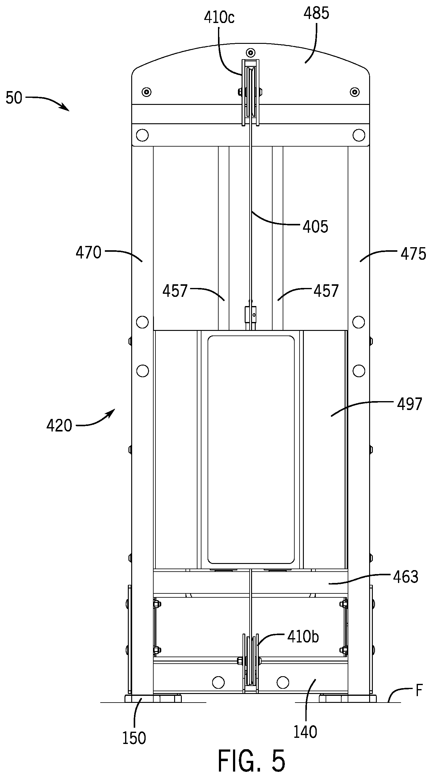 Patent US12350548 Figure 5 – Exercise apparatus for performing a gluteal bridge movement