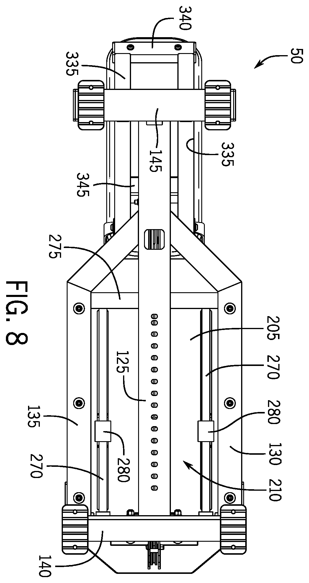 Patent US12350548 Figure 8 – Exercise apparatus for performing a gluteal bridge movement