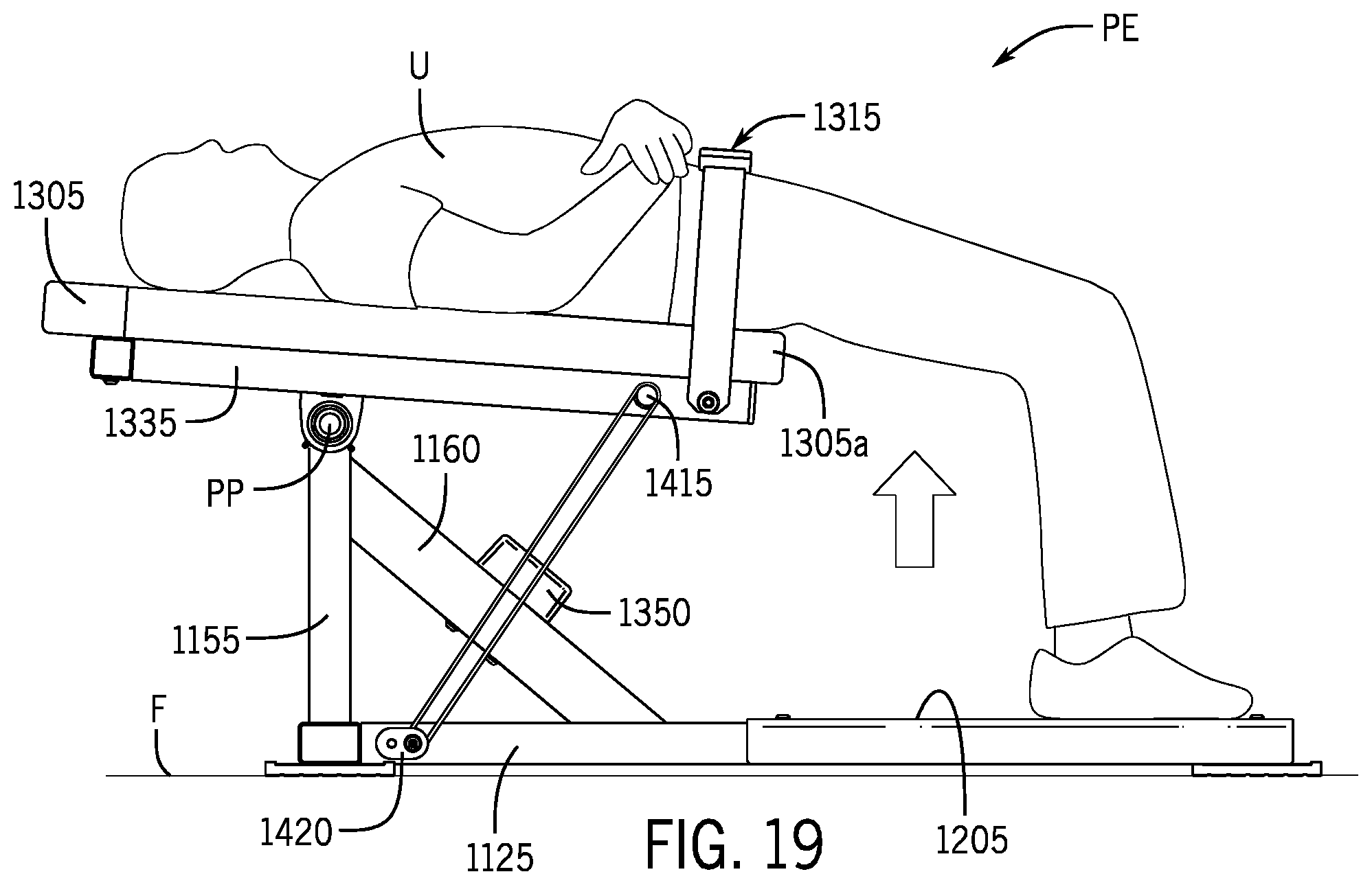 Patent US12350548 Figure 20 – Exercise apparatus for performing a gluteal bridge movement