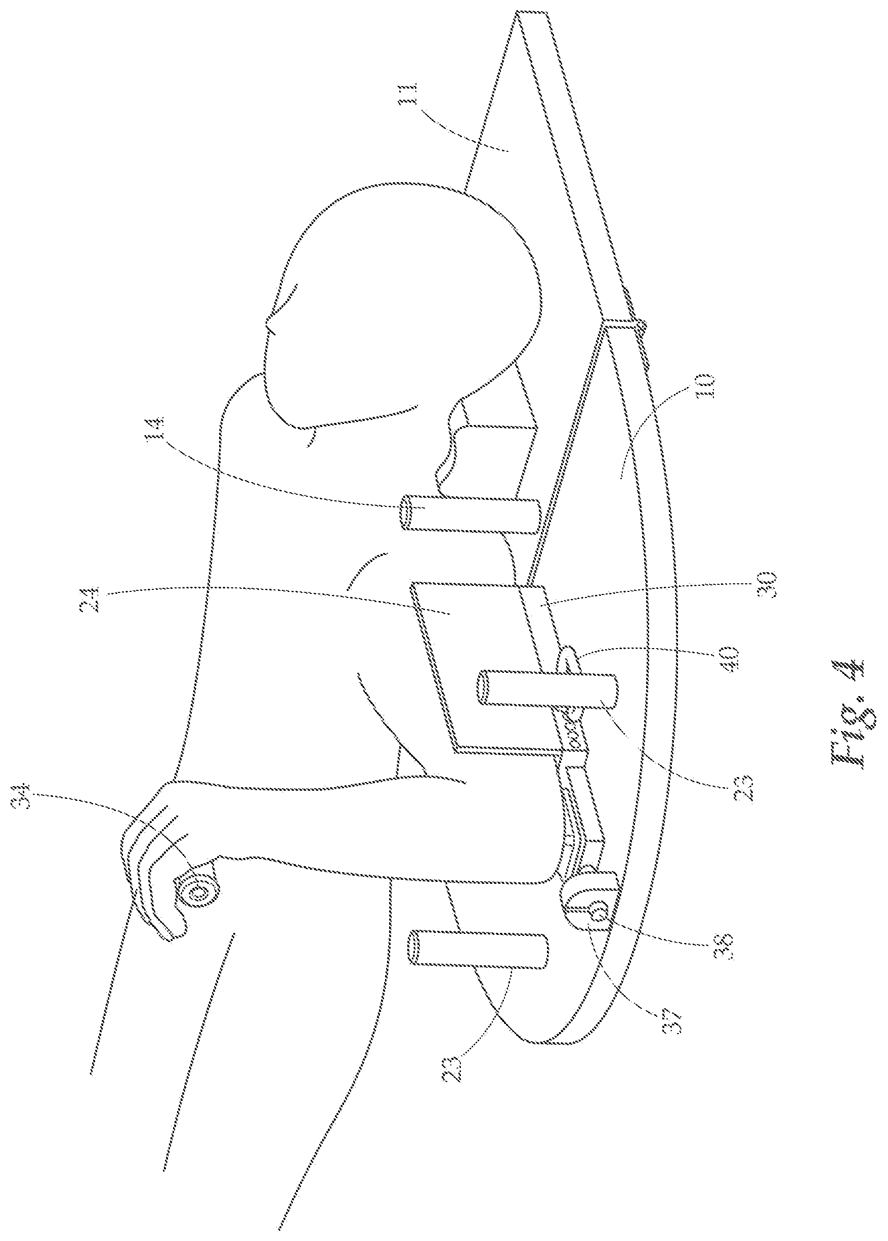 Patent US12350549 Figure 4 – Training and rehabilitation device