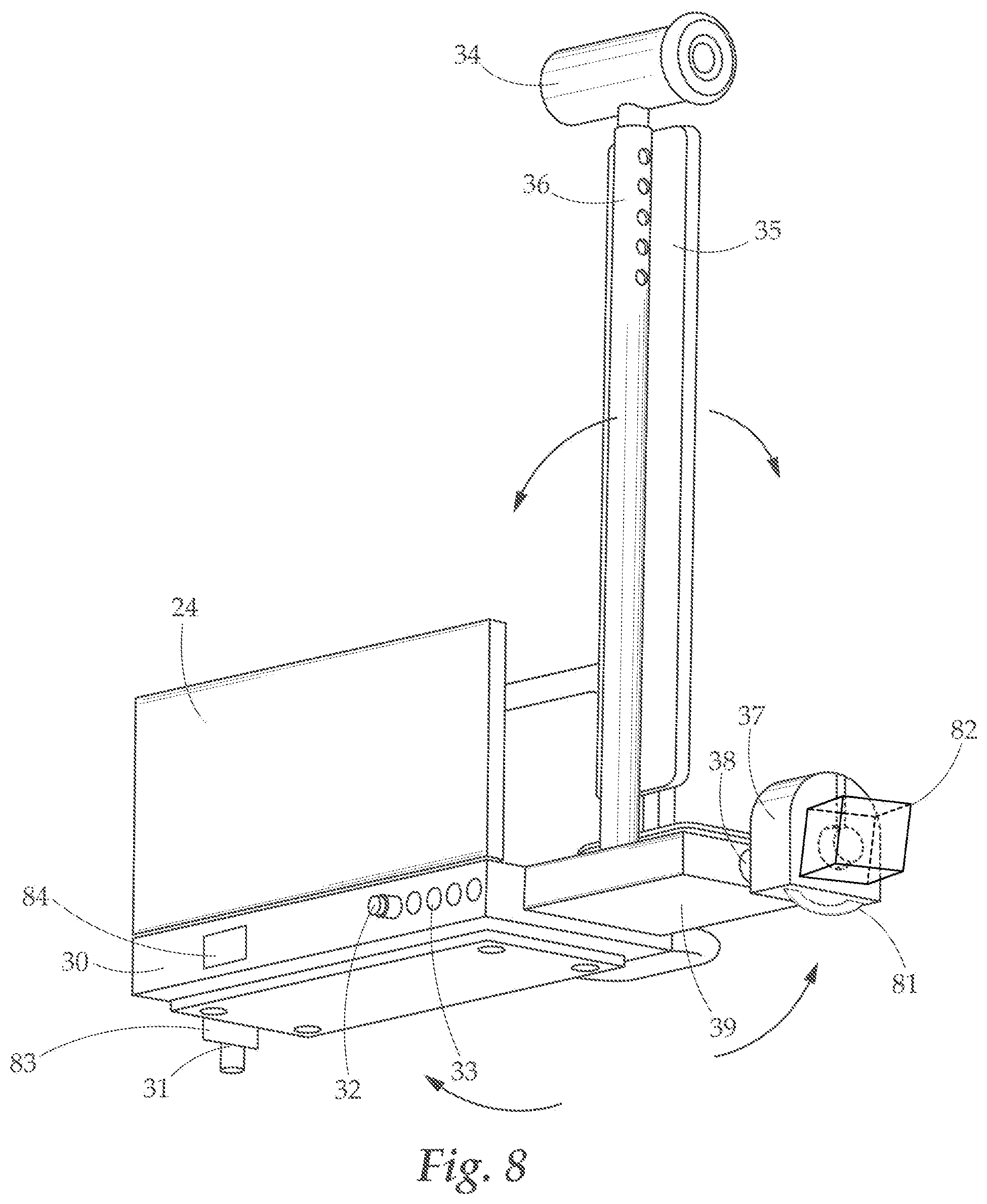 Patent US12350549 Figure 8 – Training and rehabilitation device