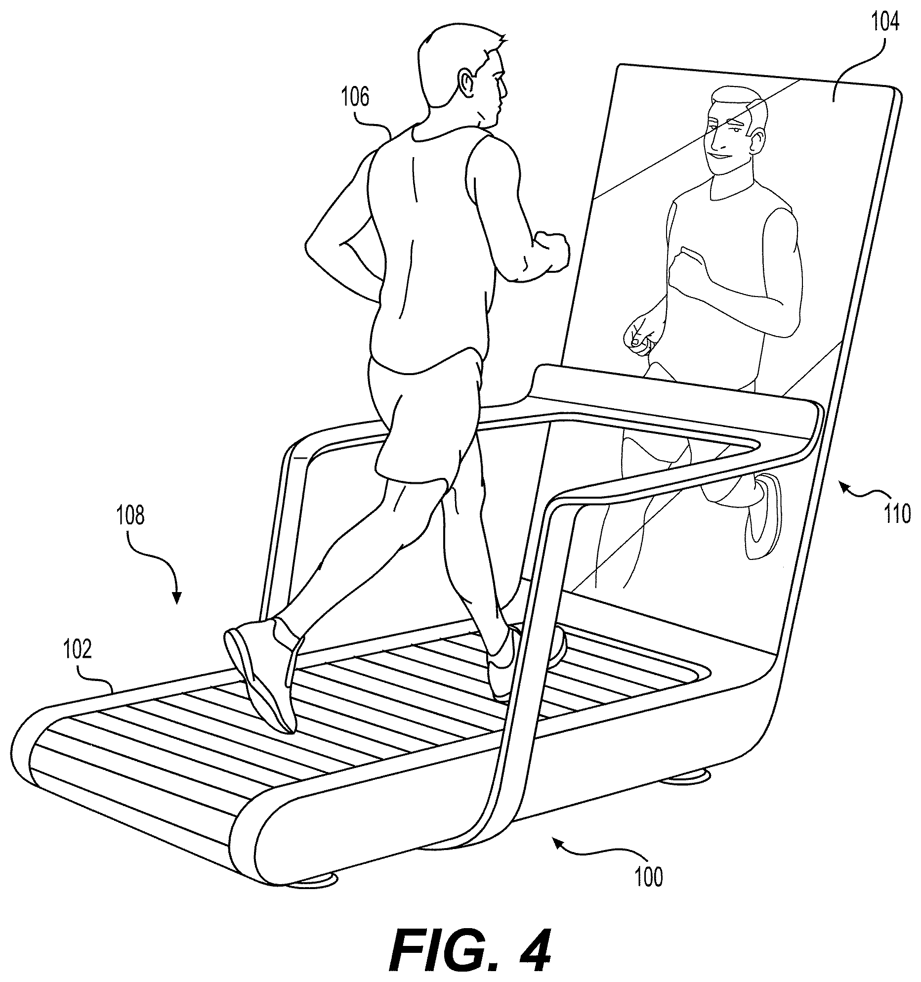 Patent US12350552 Figure 4 – Exercise system and method