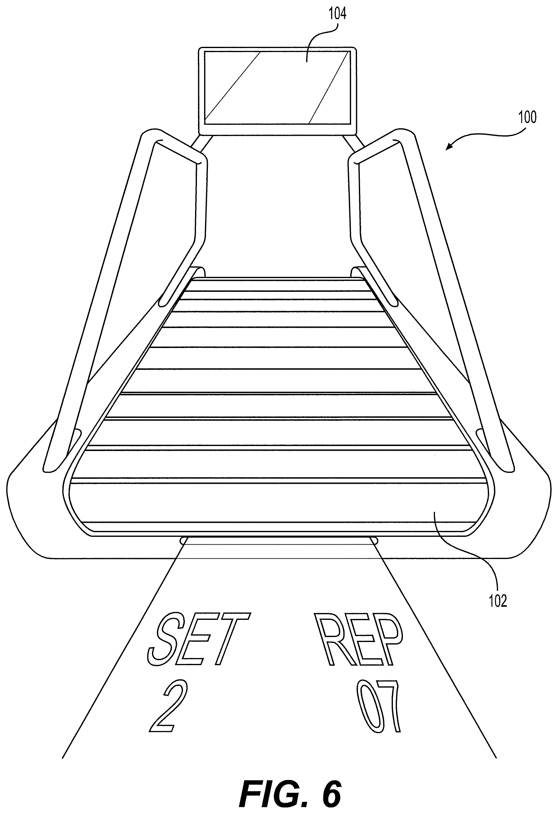 Patent US12350552 Figure 6 – Exercise system and method