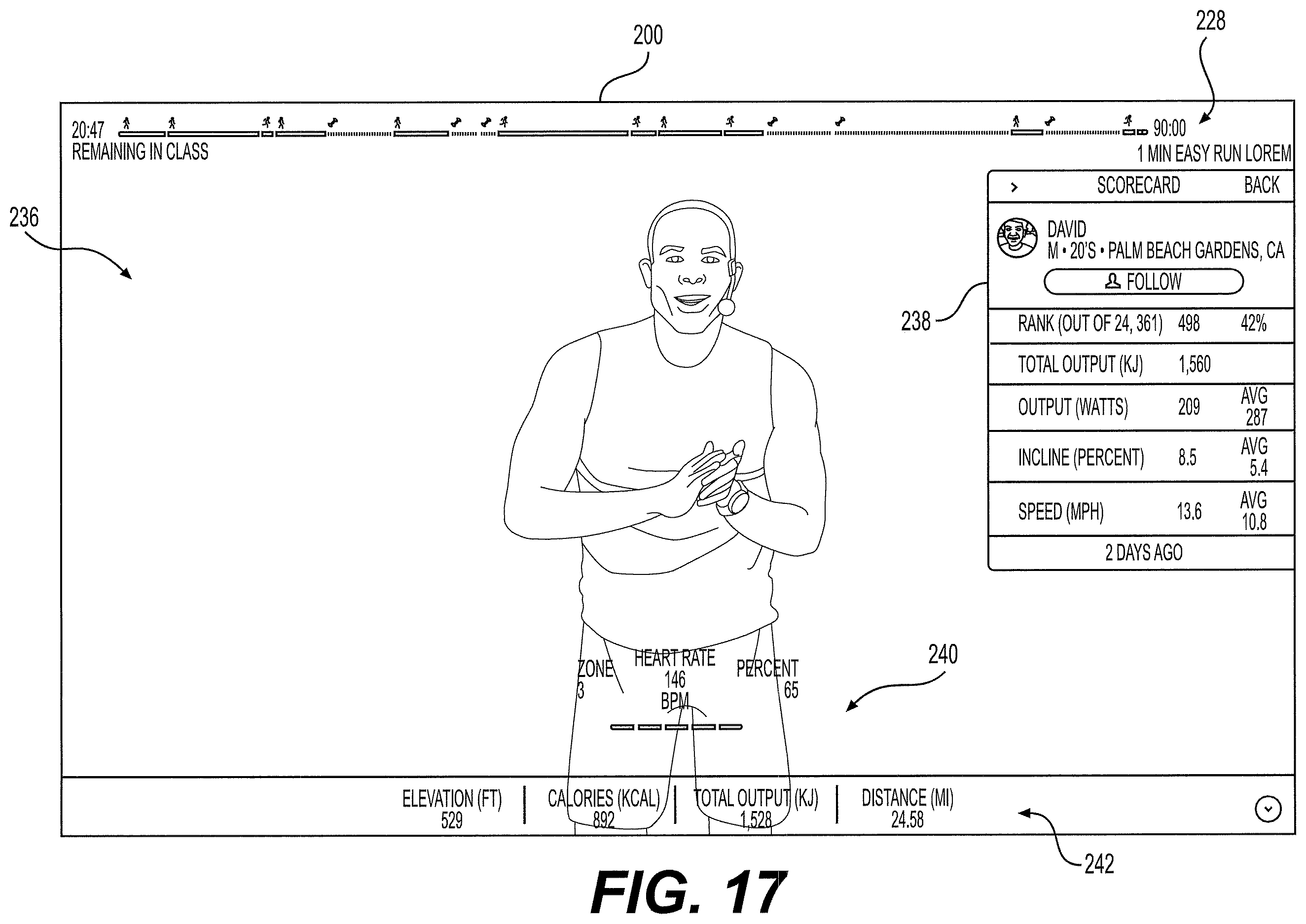 Patent US12350552 Figure 17 – Exercise system and method