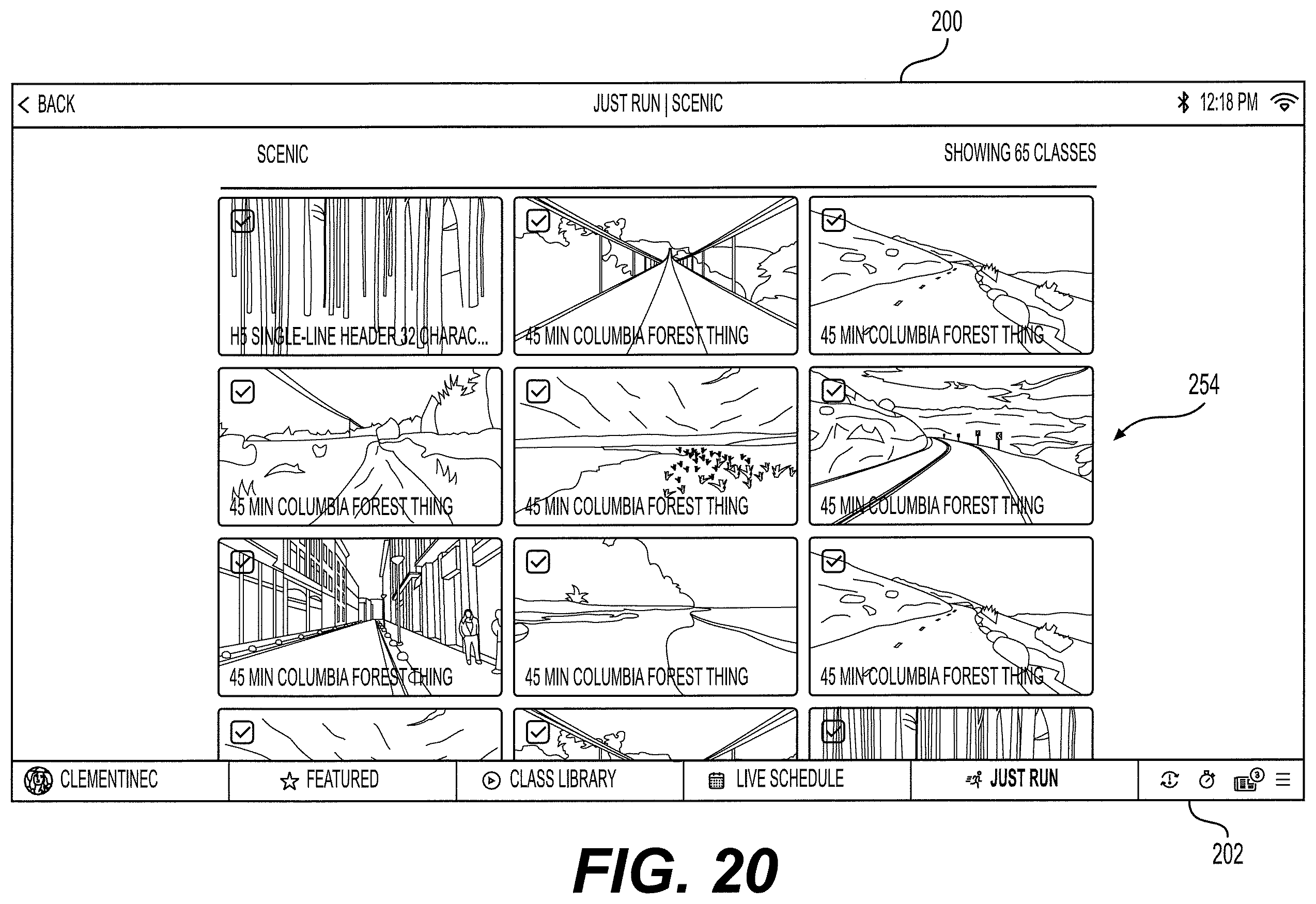 Patent US12350552 Figure 20 – Exercise system and method
