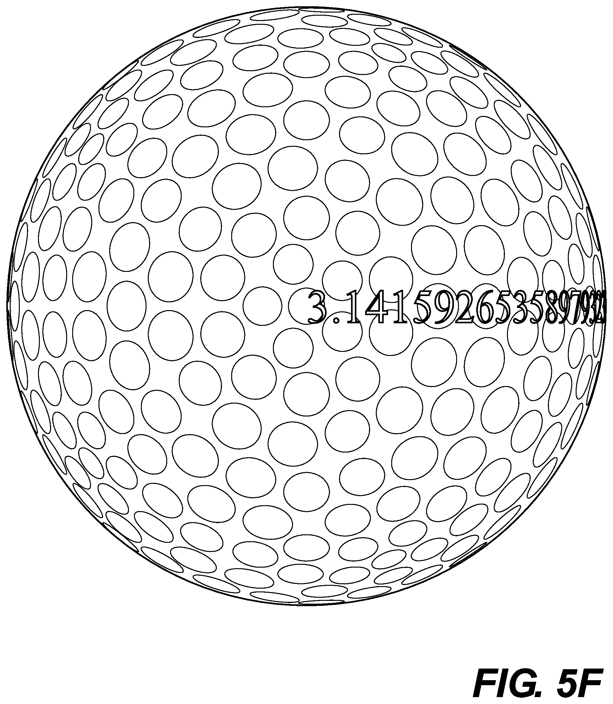 Patent US12350554 Figure 12 – Golf balls having sighting aid and methods of making same