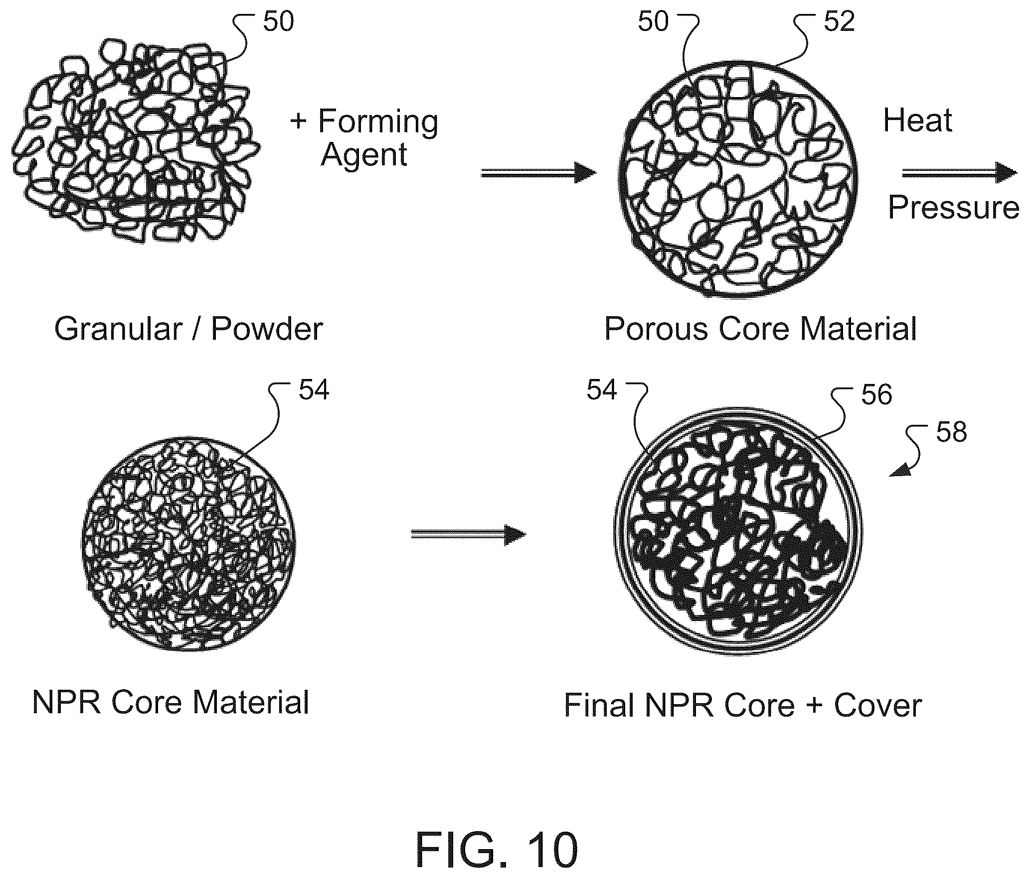 Patent US12350556 Figure 10 – Negative Poisson's ratio materials for racquets and golf tees