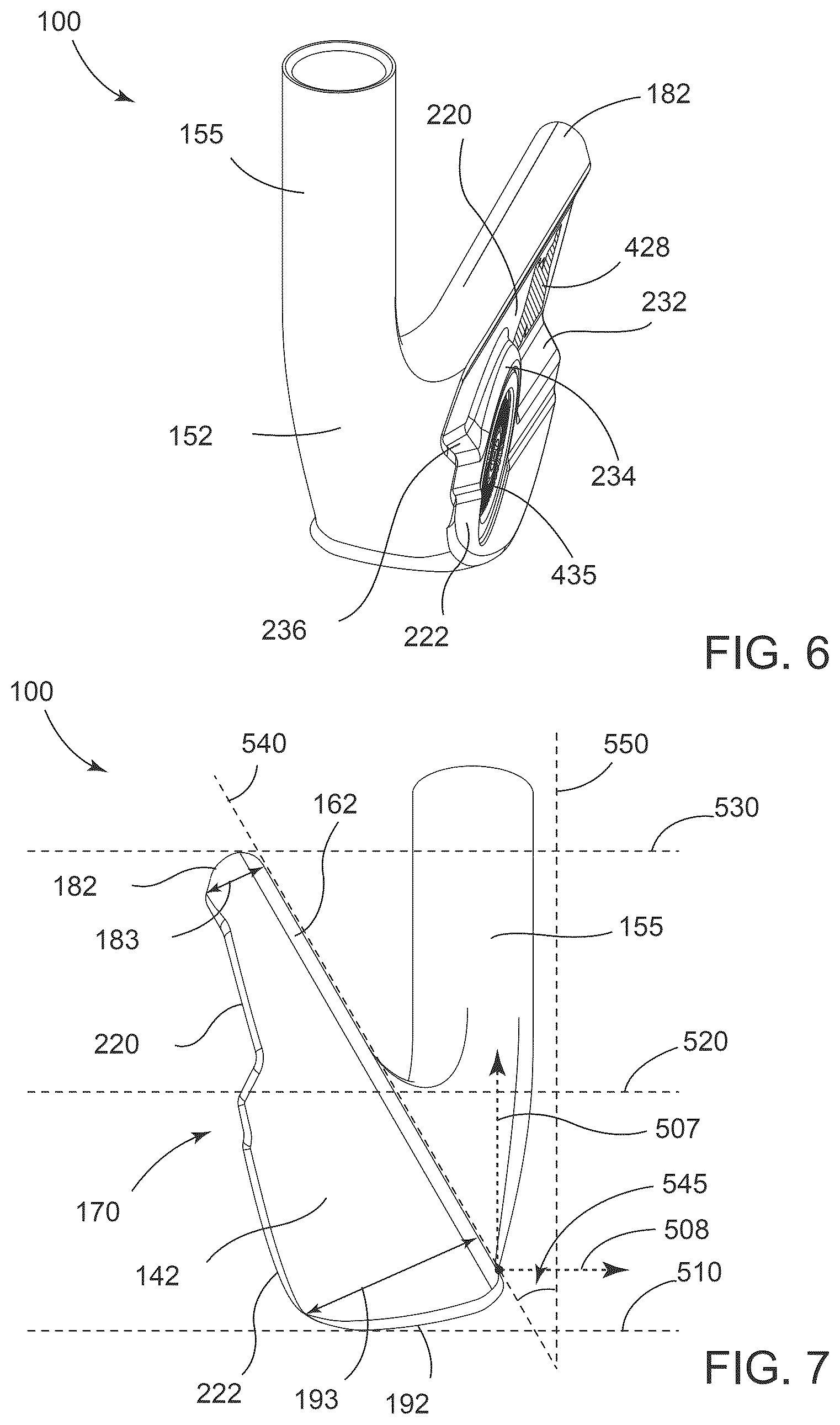 Patent US12350559 Figure 4 – Golf club heads and methods to manufacture golf club heads