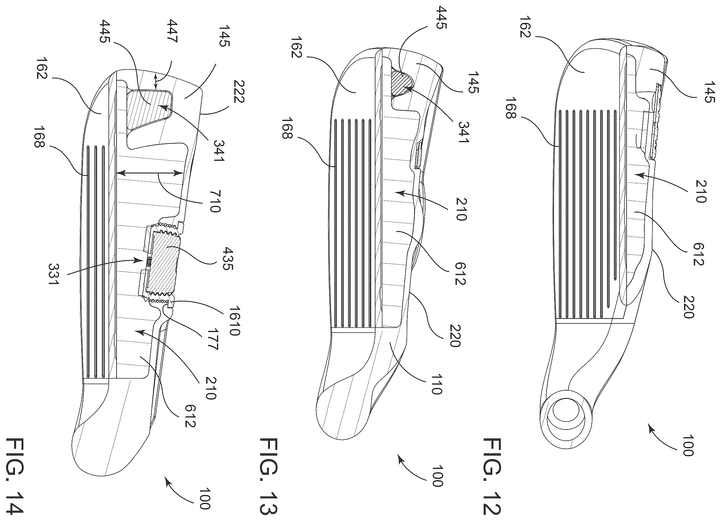 Patent US12350559 Figure 7 – Golf club heads and methods to manufacture golf club heads