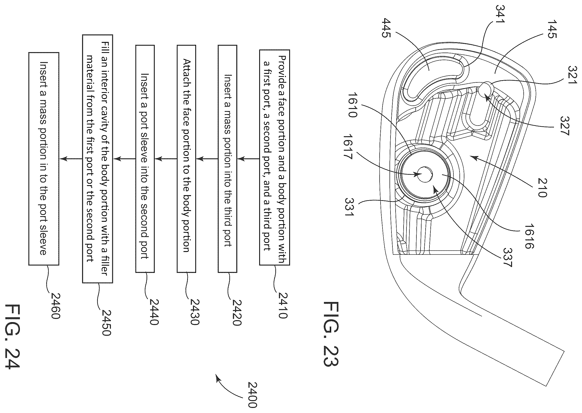 Patent US12350559 Figure 11 – Golf club heads and methods to manufacture golf club heads