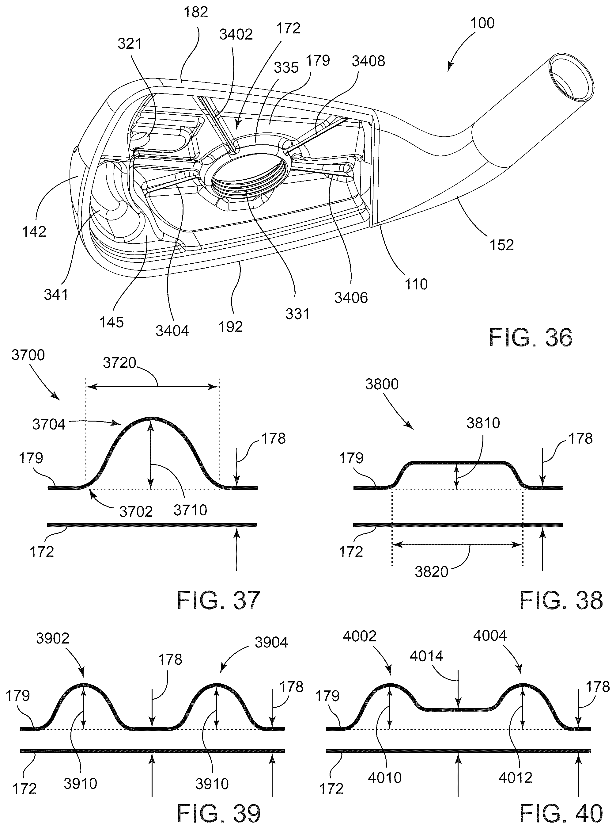 Patent US12350559 Figure 16 – Golf club heads and methods to manufacture golf club heads
