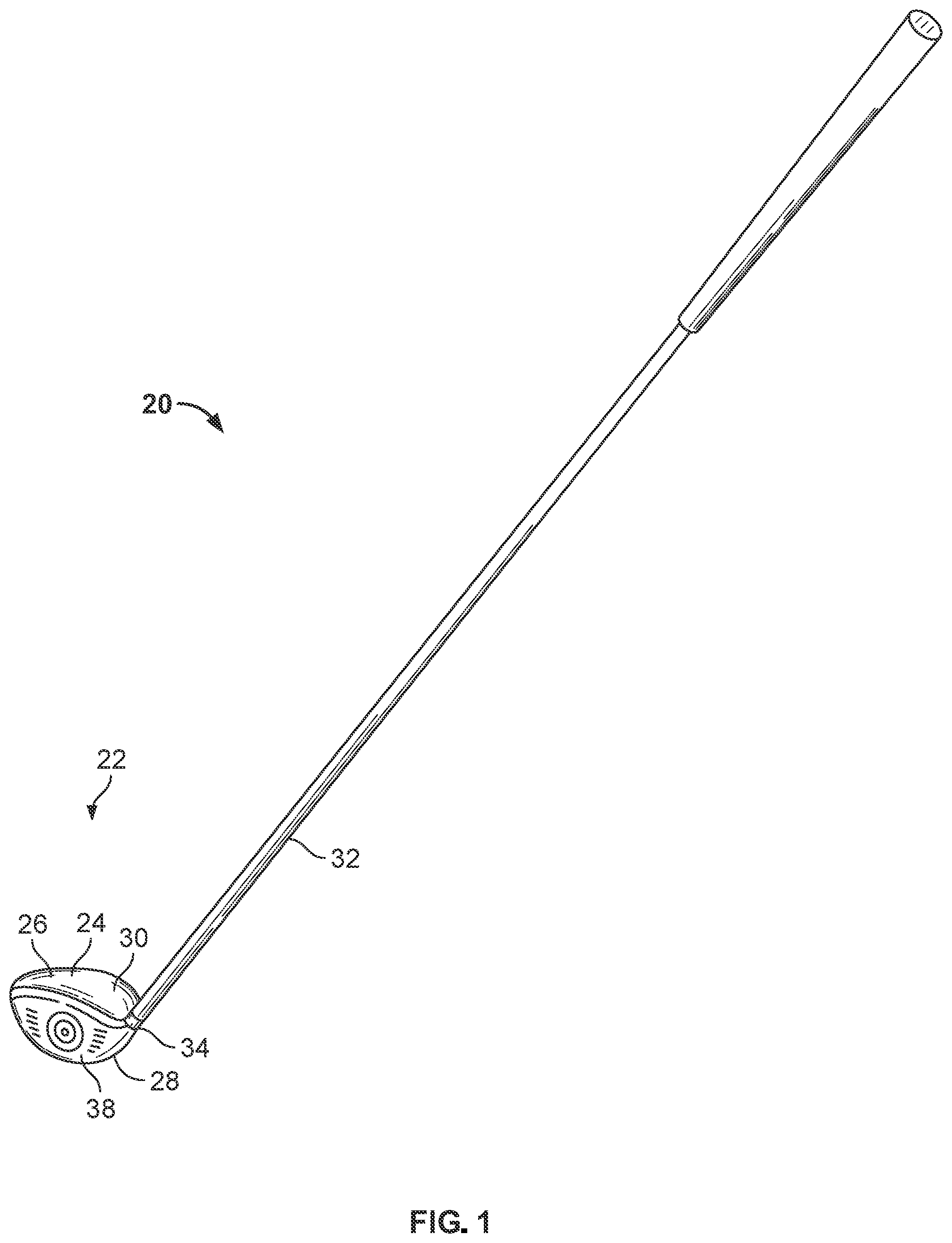 Patent US12350560 Figure 1 – Systems and methods for a club head with a variable center of gravity