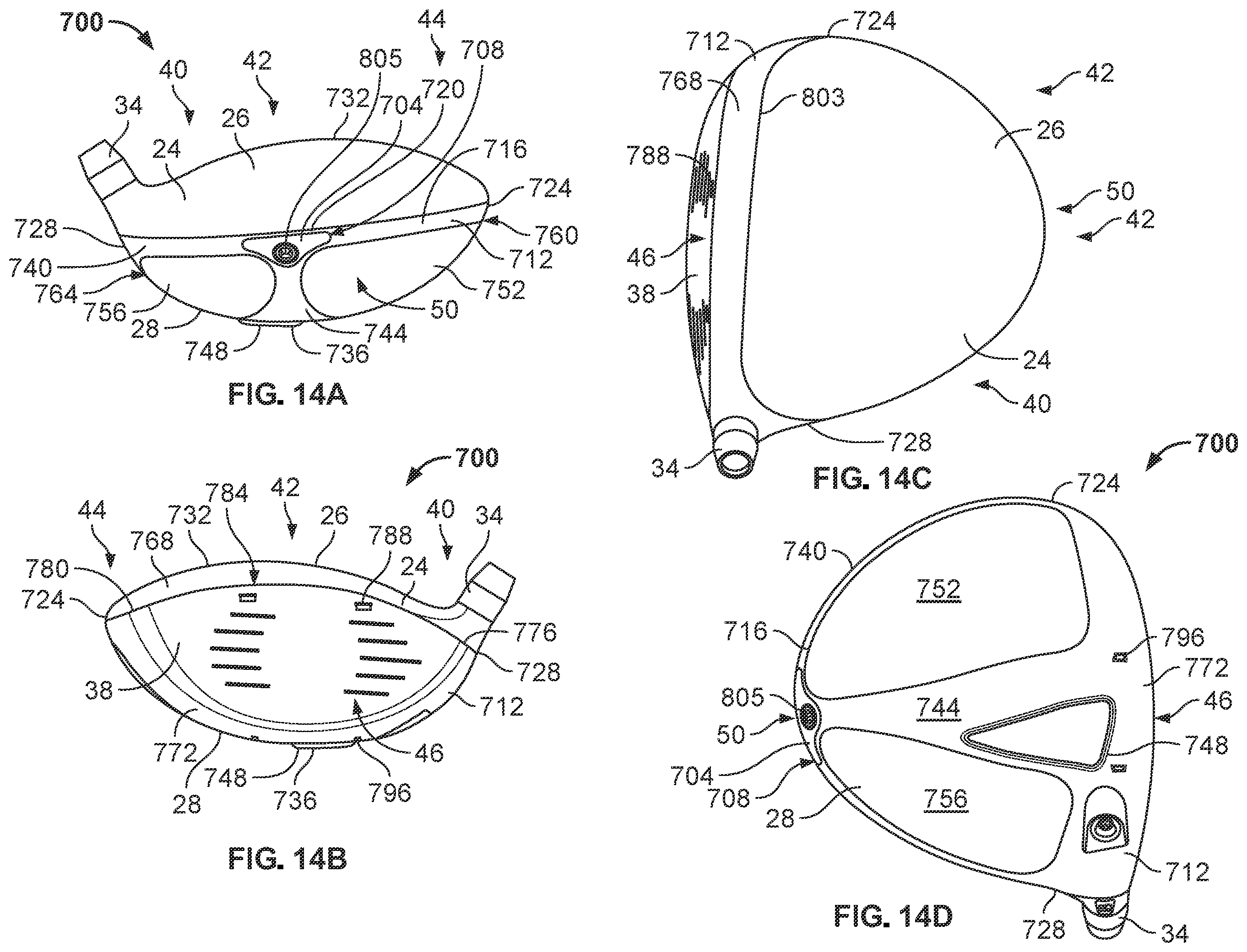 Patent US12350560 Figure 12 – Systems and methods for a club head with a variable center of gravity