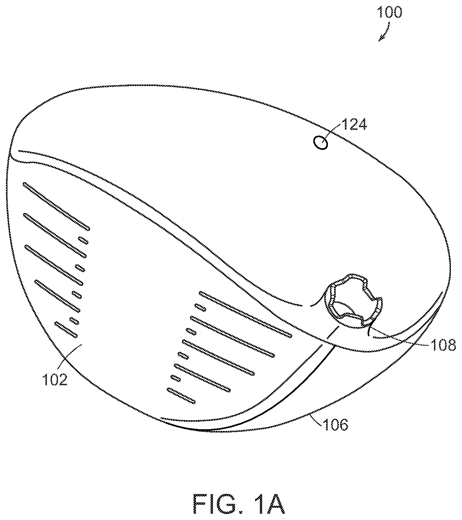 Patent US12350561 Figure 1 – Golf club head utilizing internal adhesive and metal composite