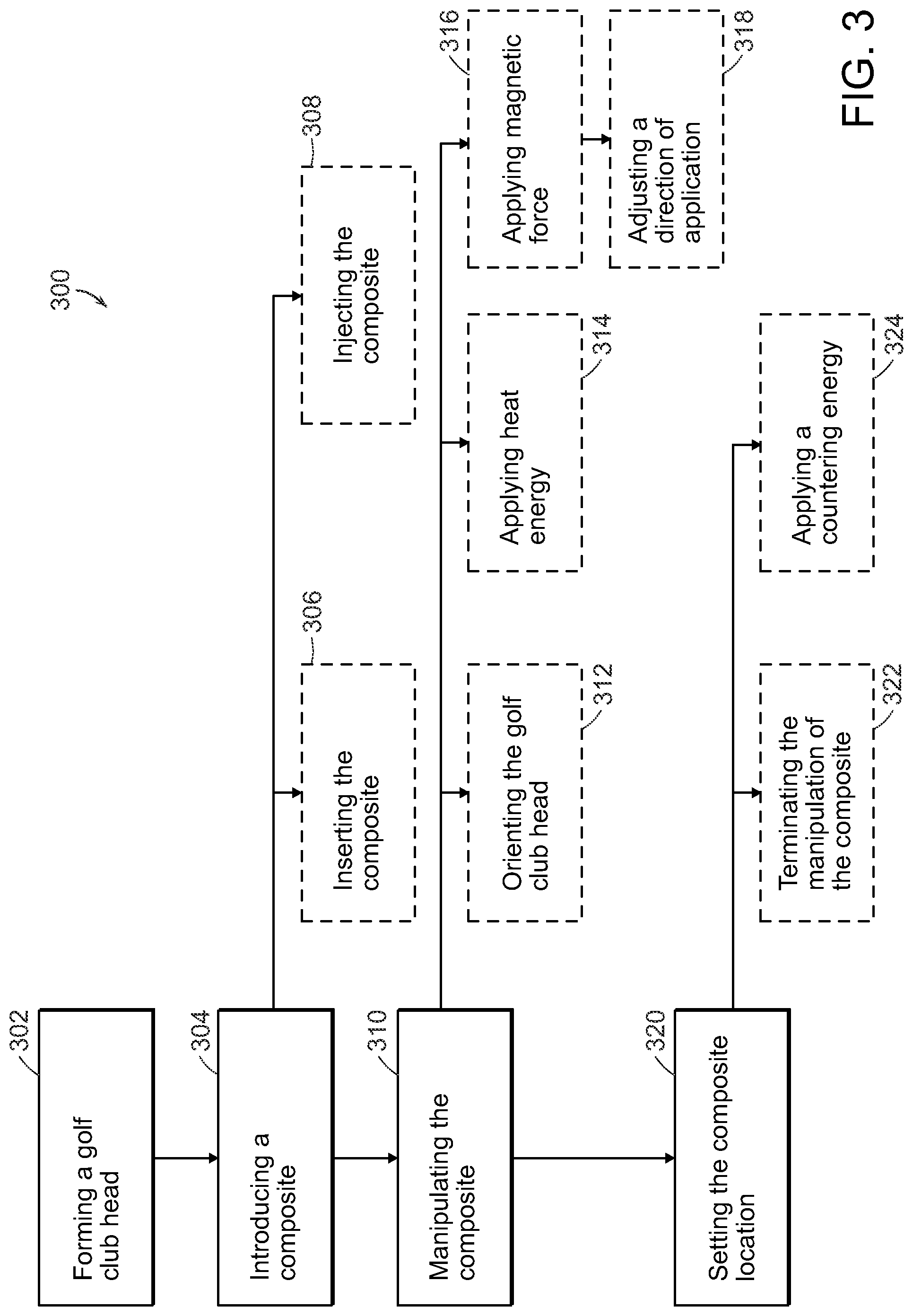 Patent US12350561 Figure 5 – Golf club head utilizing internal adhesive and metal composite